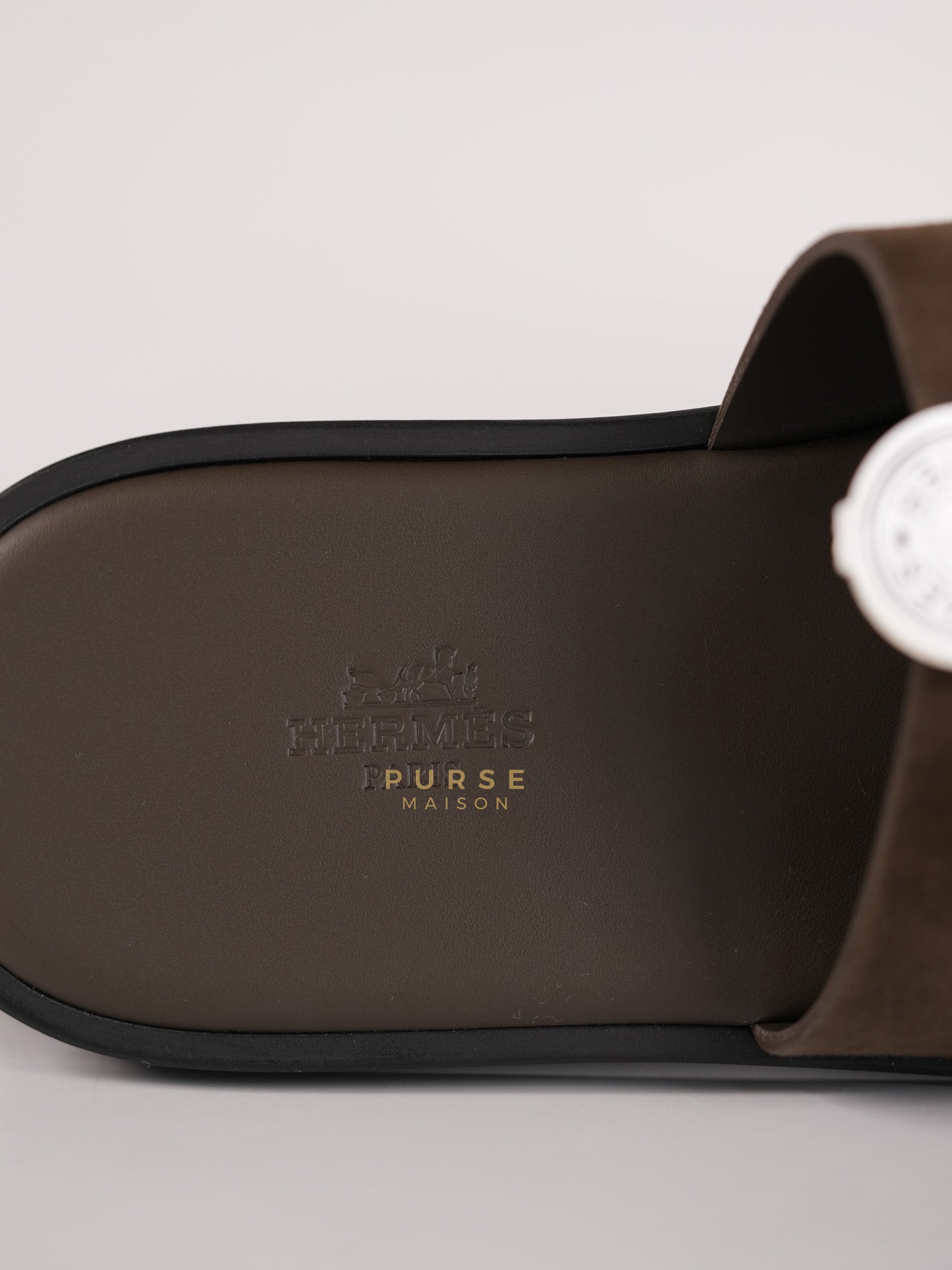 Izmir Sandals in Dark Brown Suede Leather Size 41 EU ( 26cm) | Purse Maison Luxury Bags Shop