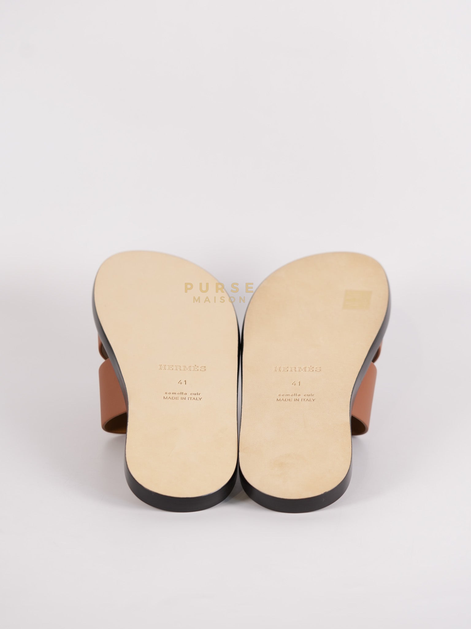 Izmir Sandals in Gold Size 41 EU (26cm) | Purse Maison Luxury Bags Shop
