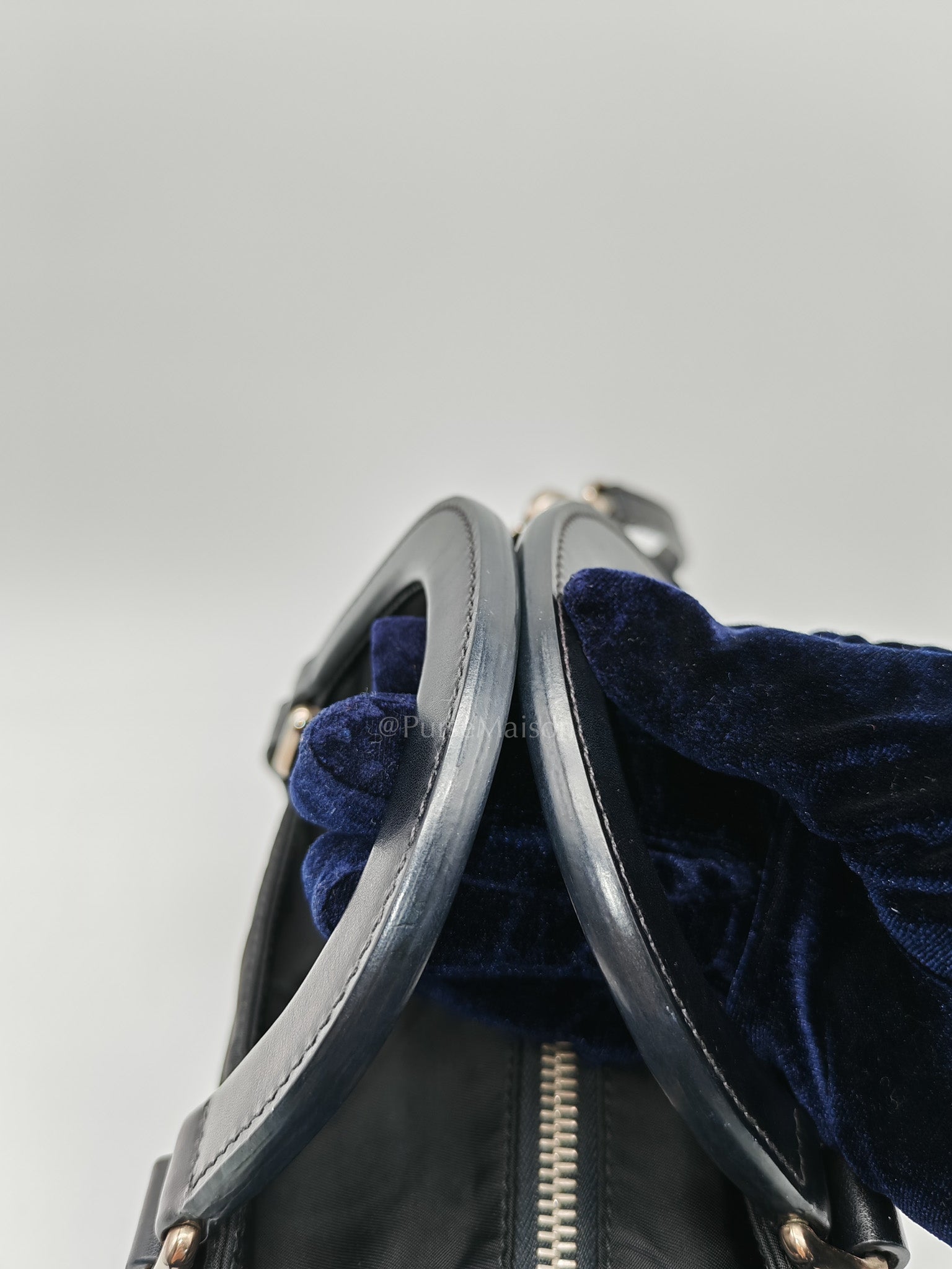 Prada Tessuto Nylon + Saffiano leather 2-way Tote Bag Mini