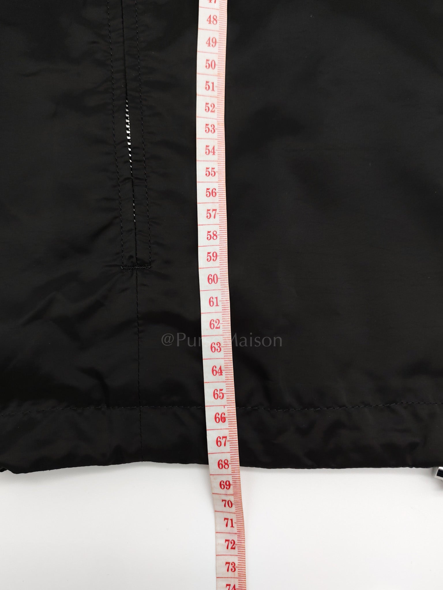 Blouson Reversible Black Nylon Jacket Size 52