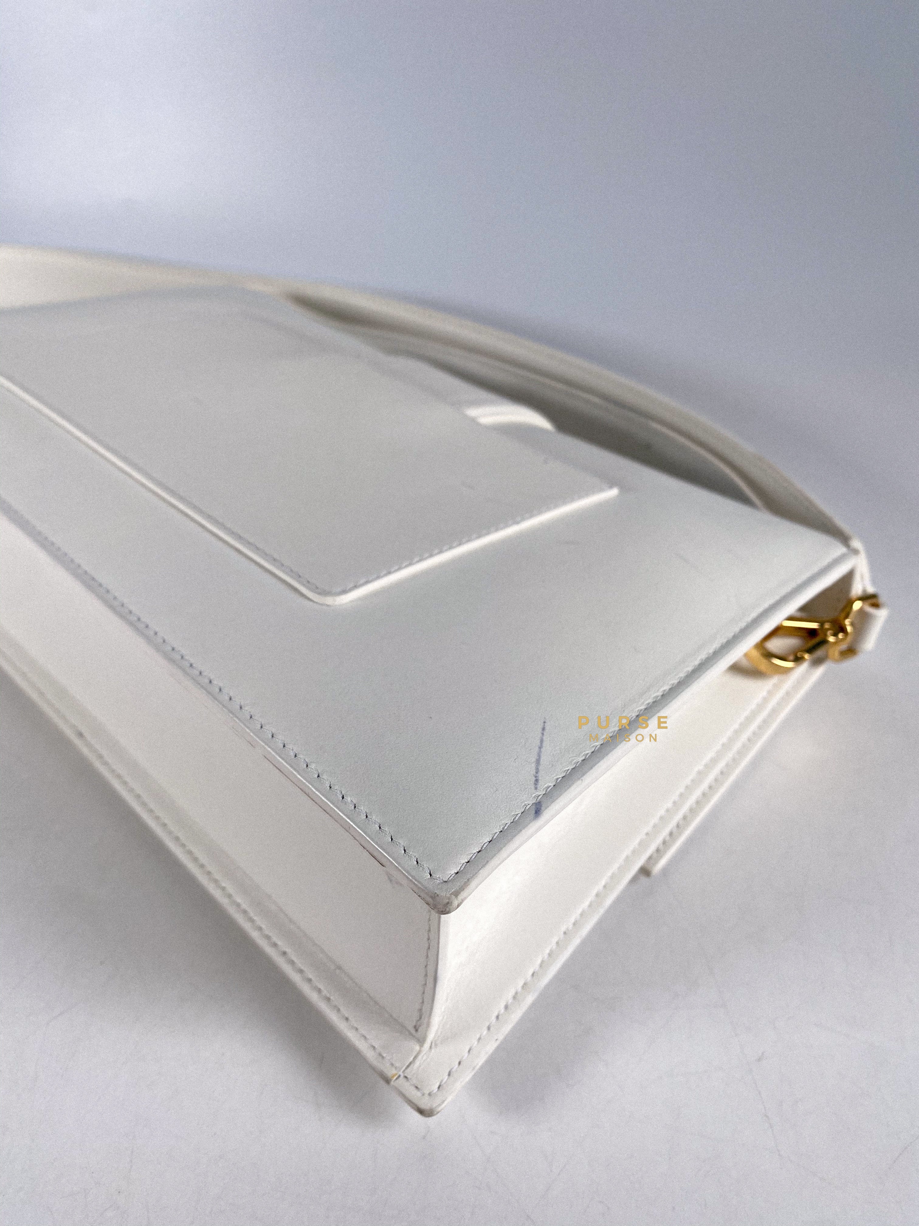 Jacquemus Le Bambinou Top Handle White | Purse Maison Luxury Bags Shop