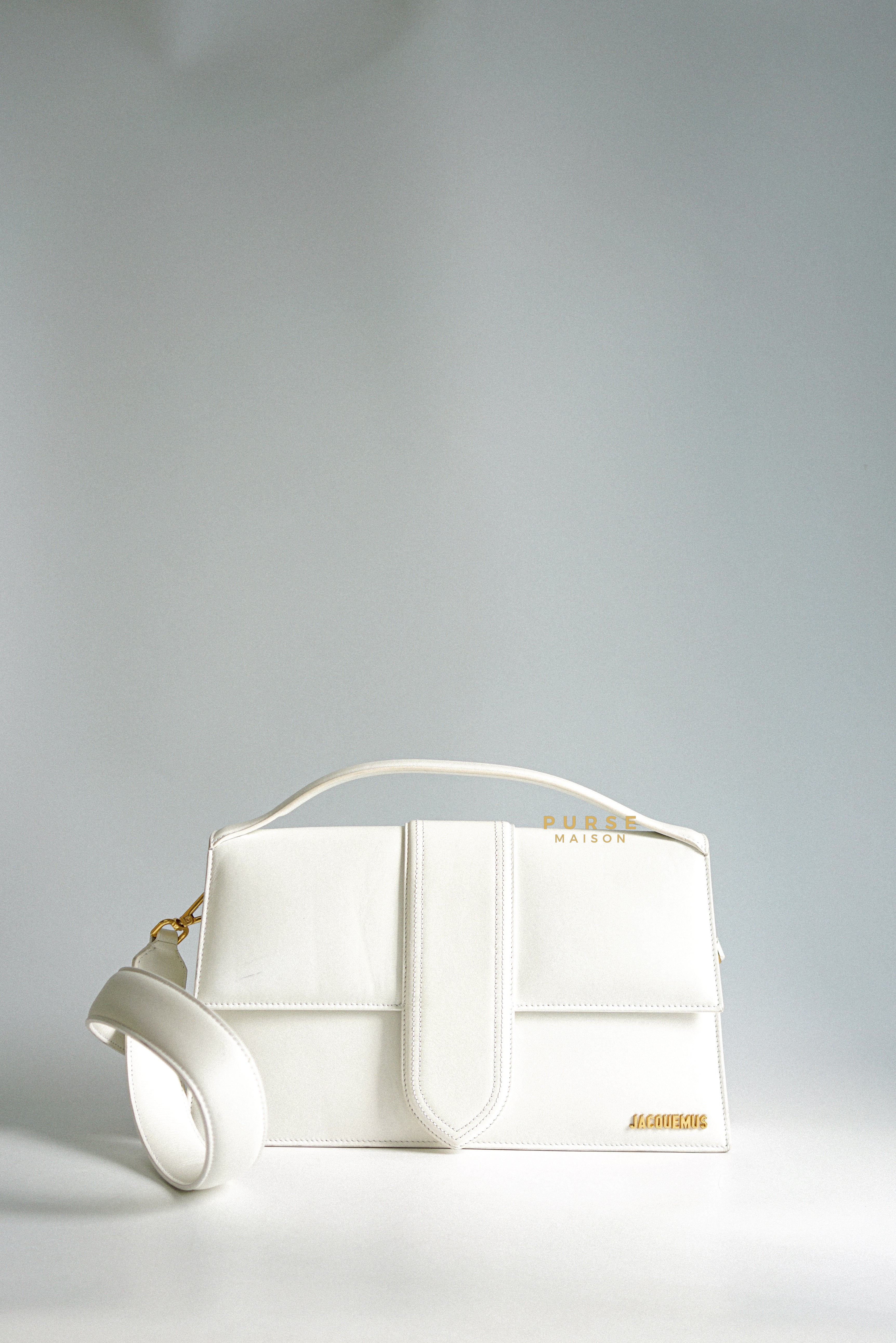 Jacquemus Le Bambinou Top Handle White | Purse Maison Luxury Bags Shop