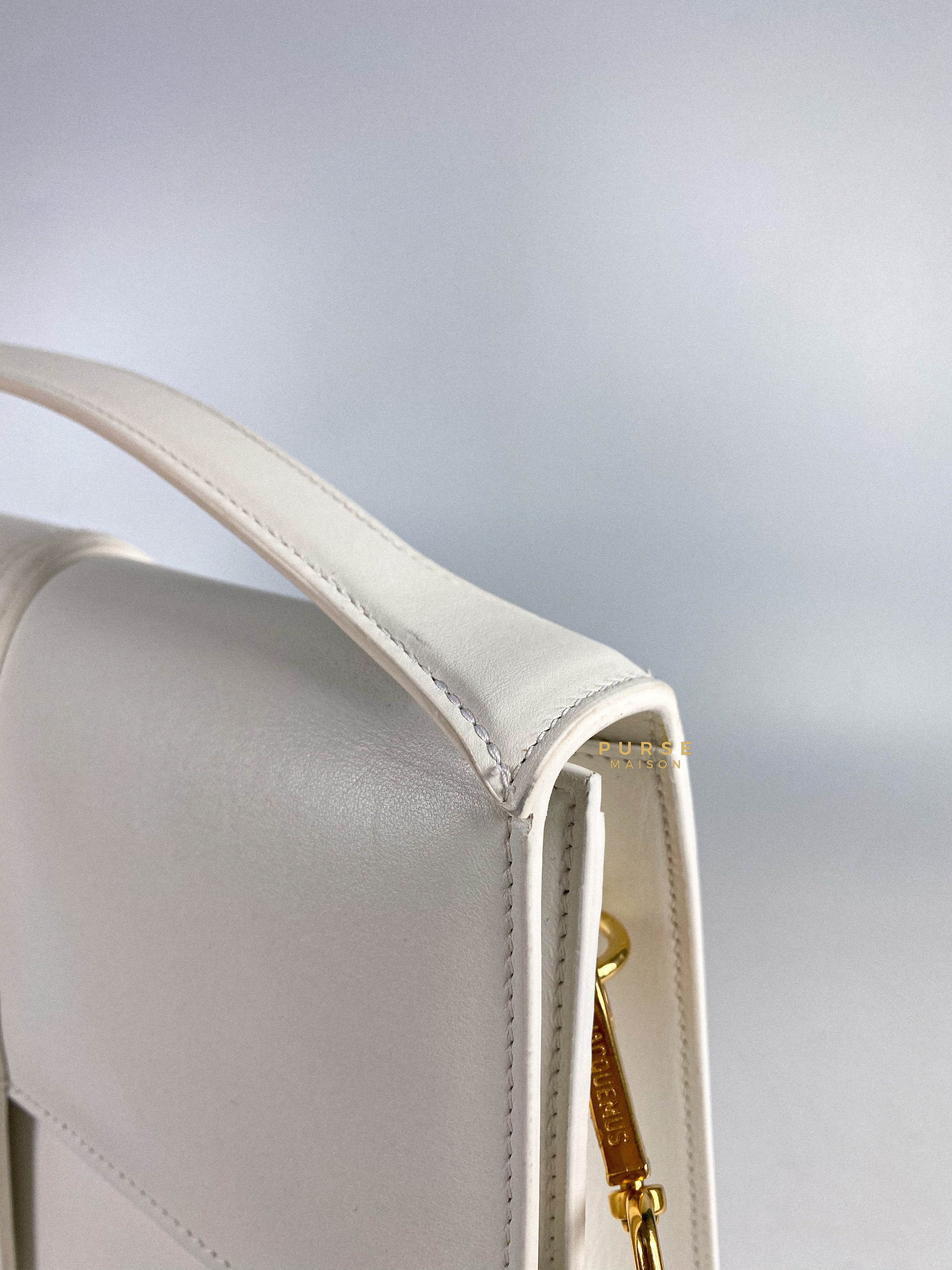 Jacquemus Le Bambinou Top Handle White | Purse Maison Luxury Bags Shop