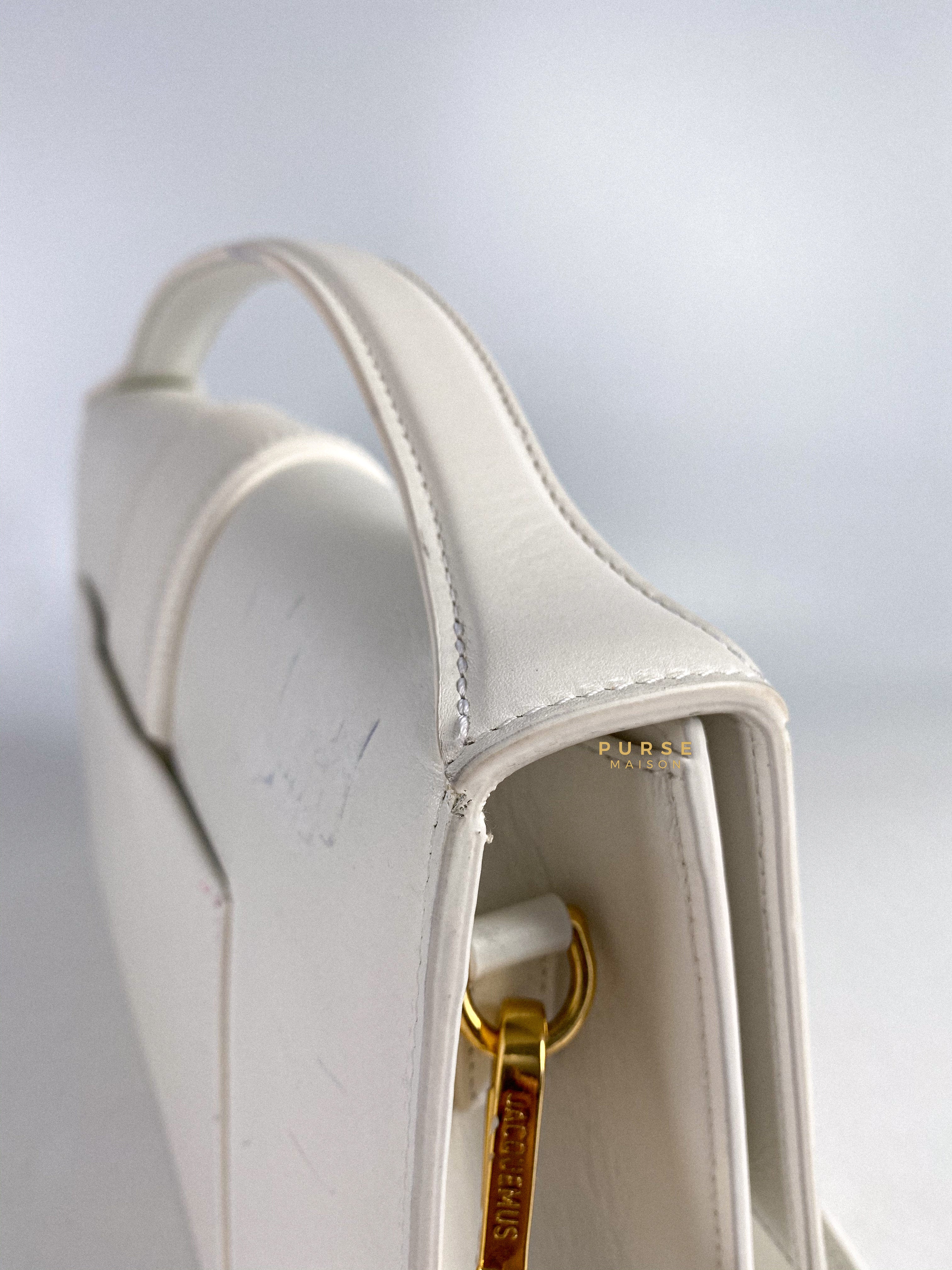 Jacquemus Le Bambinou Top Handle White | Purse Maison Luxury Bags Shop