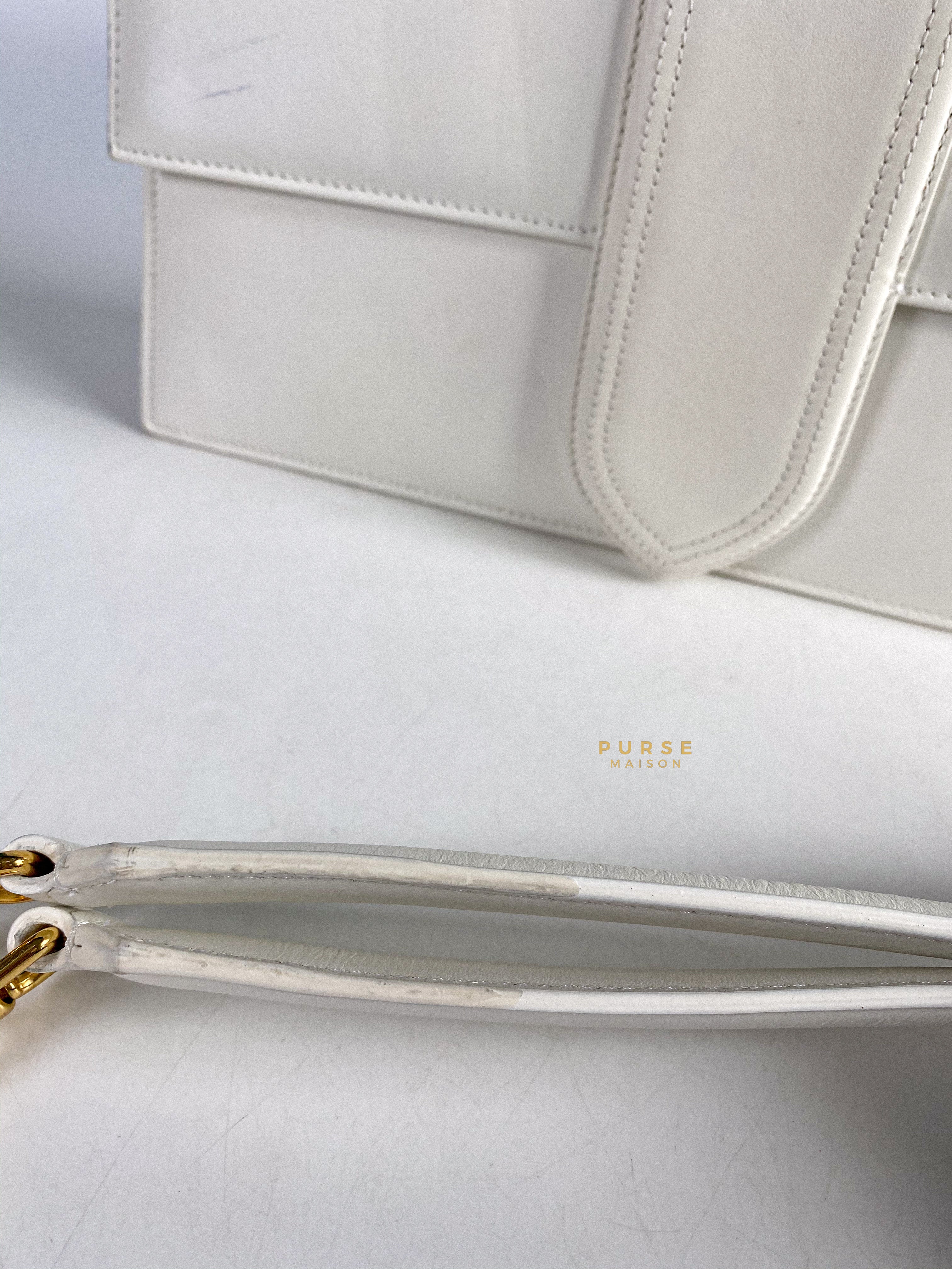 Jacquemus Le Bambinou Top Handle White | Purse Maison Luxury Bags Shop