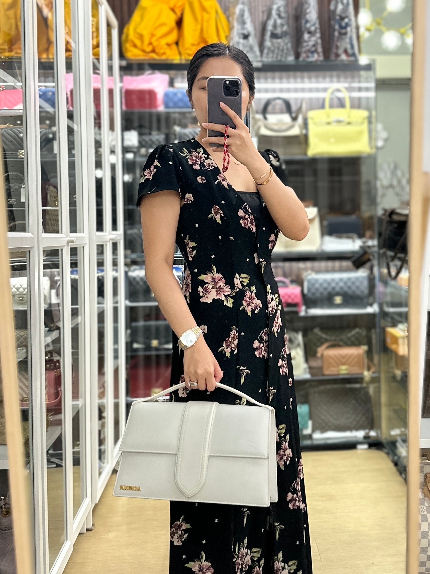 Jacquemus Le Bambinou Top Handle White | Purse Maison Luxury Bags Shop