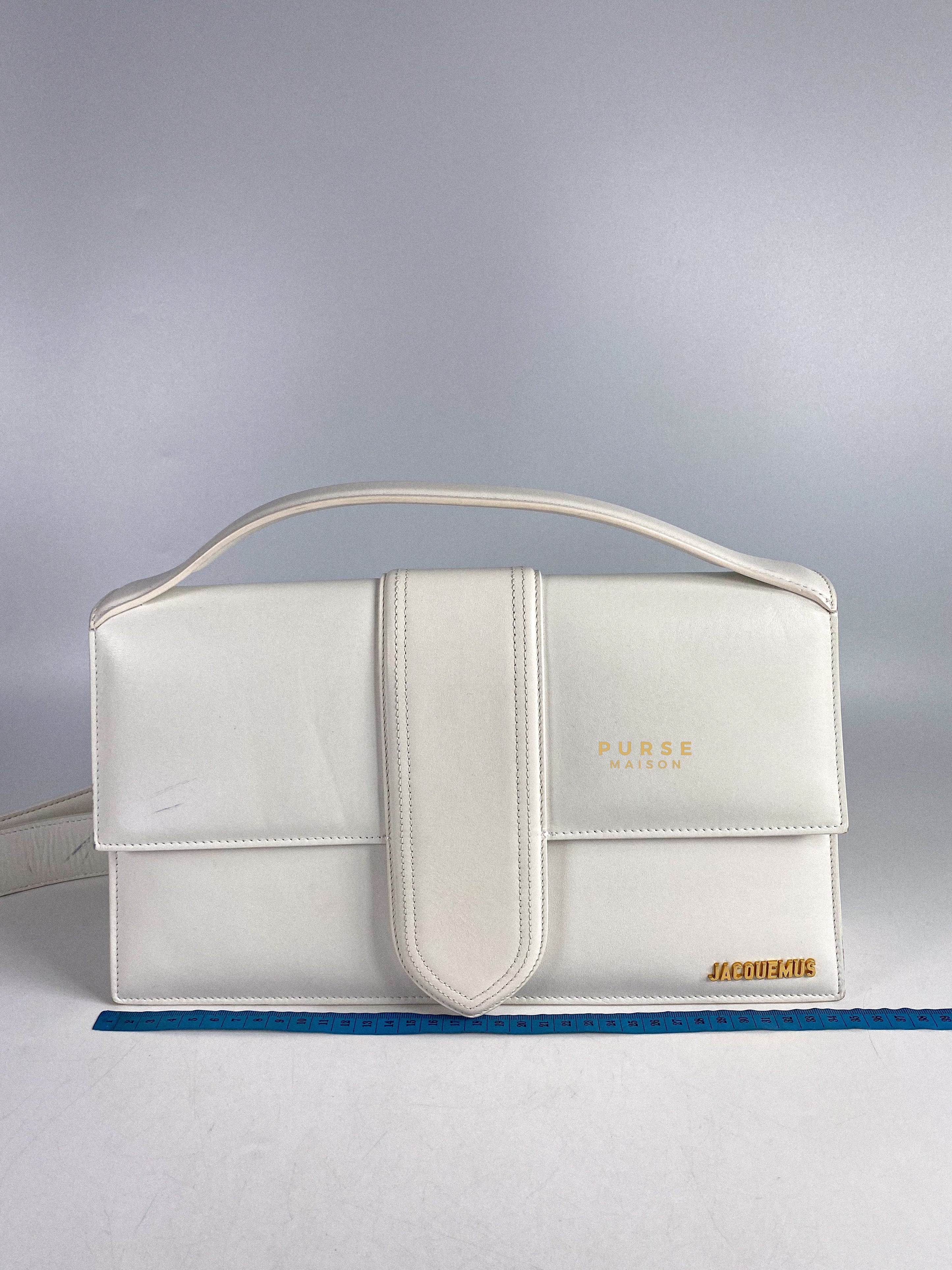 Jacquemus Le Bambinou Top Handle White | Purse Maison Luxury Bags Shop