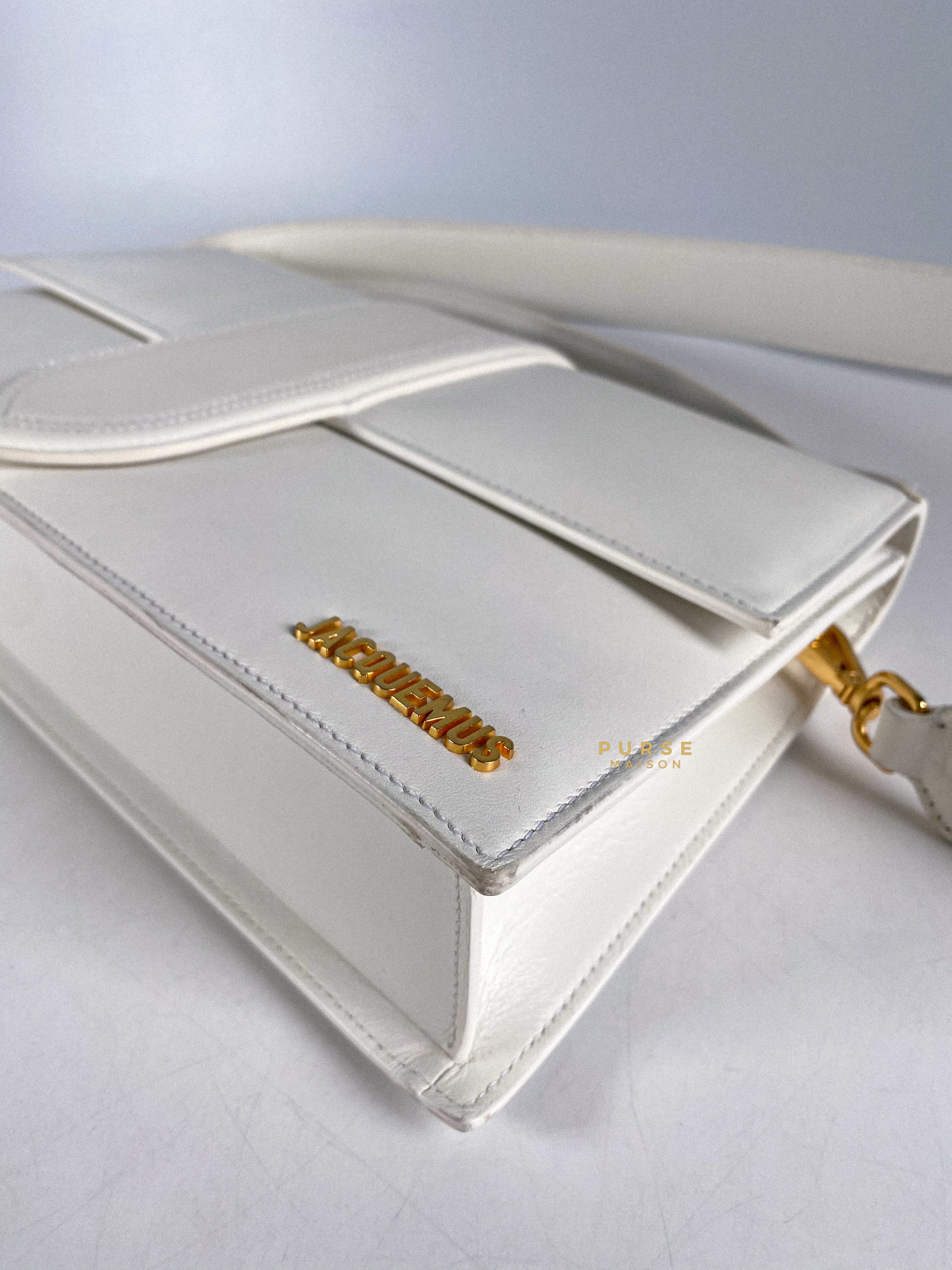 Jacquemus Le Bambinou Top Handle White | Purse Maison Luxury Bags Shop