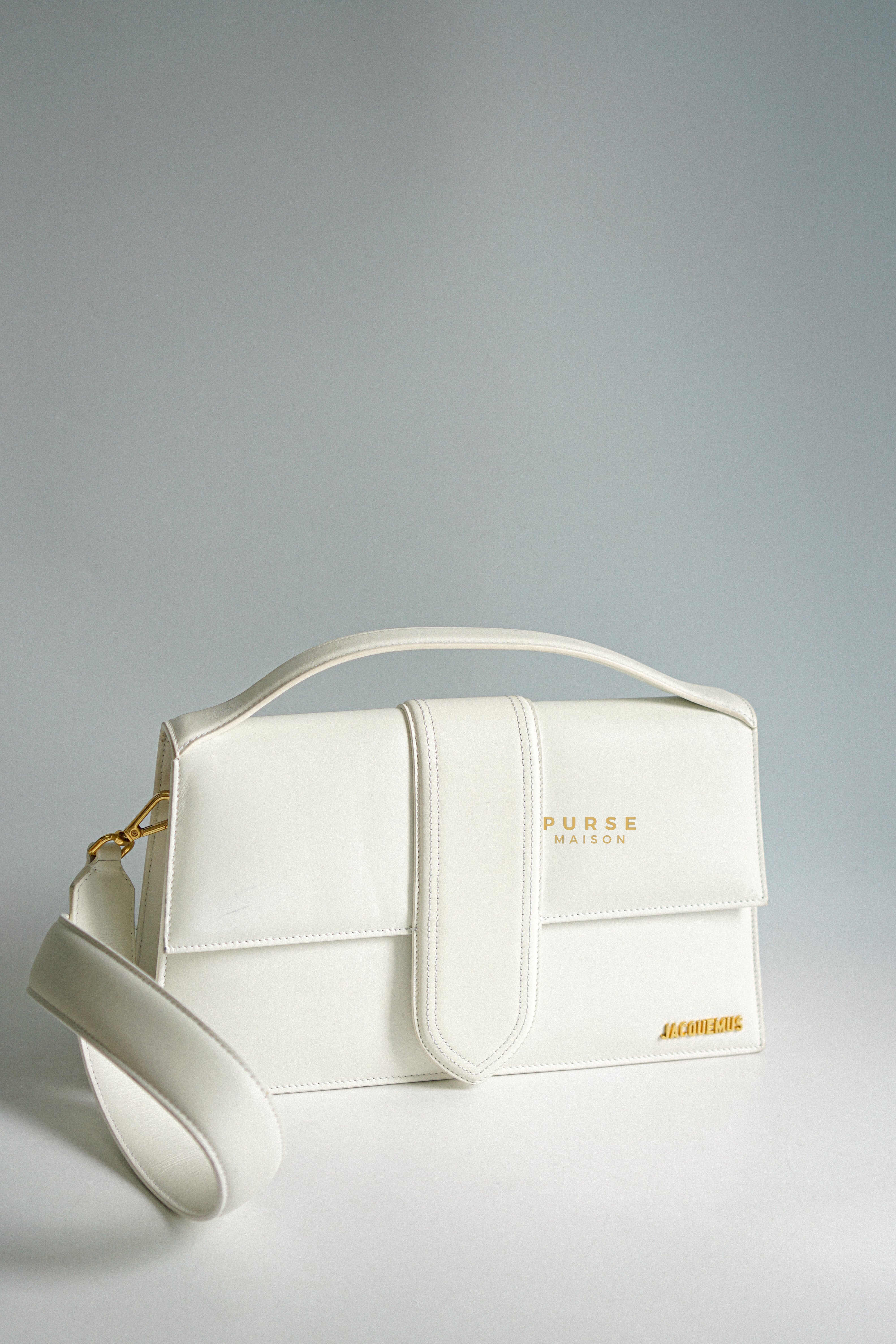 Jacquemus Le Bambinou Top Handle White | Purse Maison Luxury Bags Shop