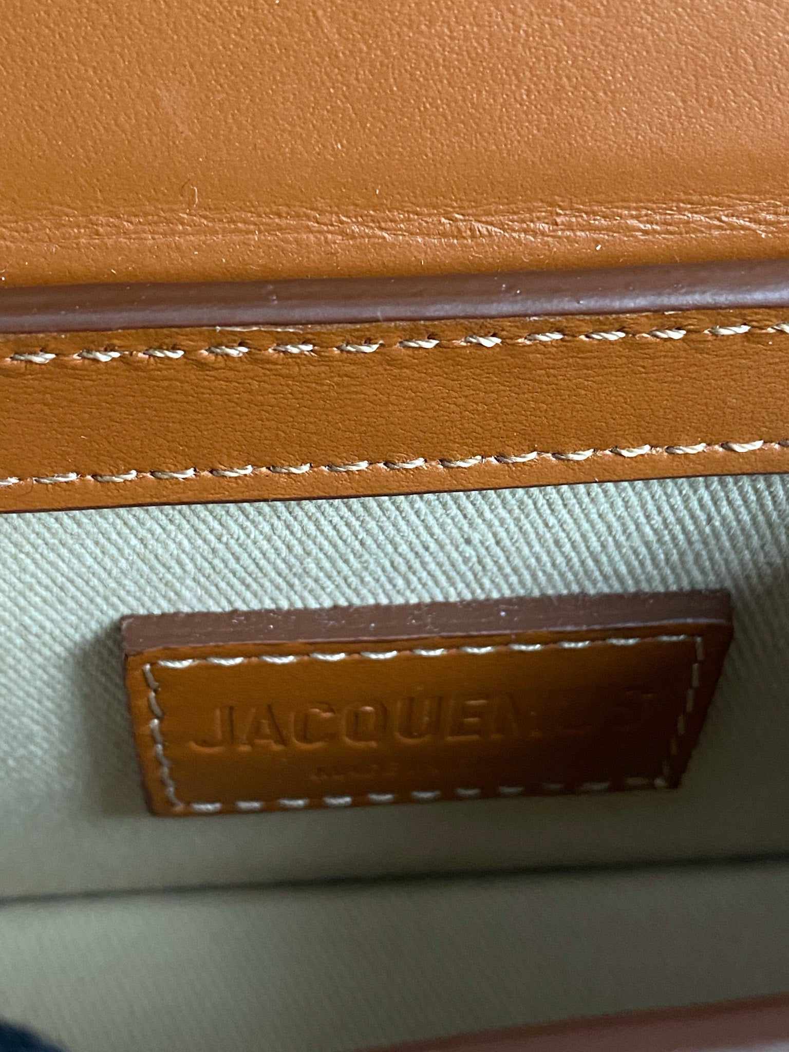Jacquemus Le Chiquito Y Brown Mini Bag in Gold Hardware