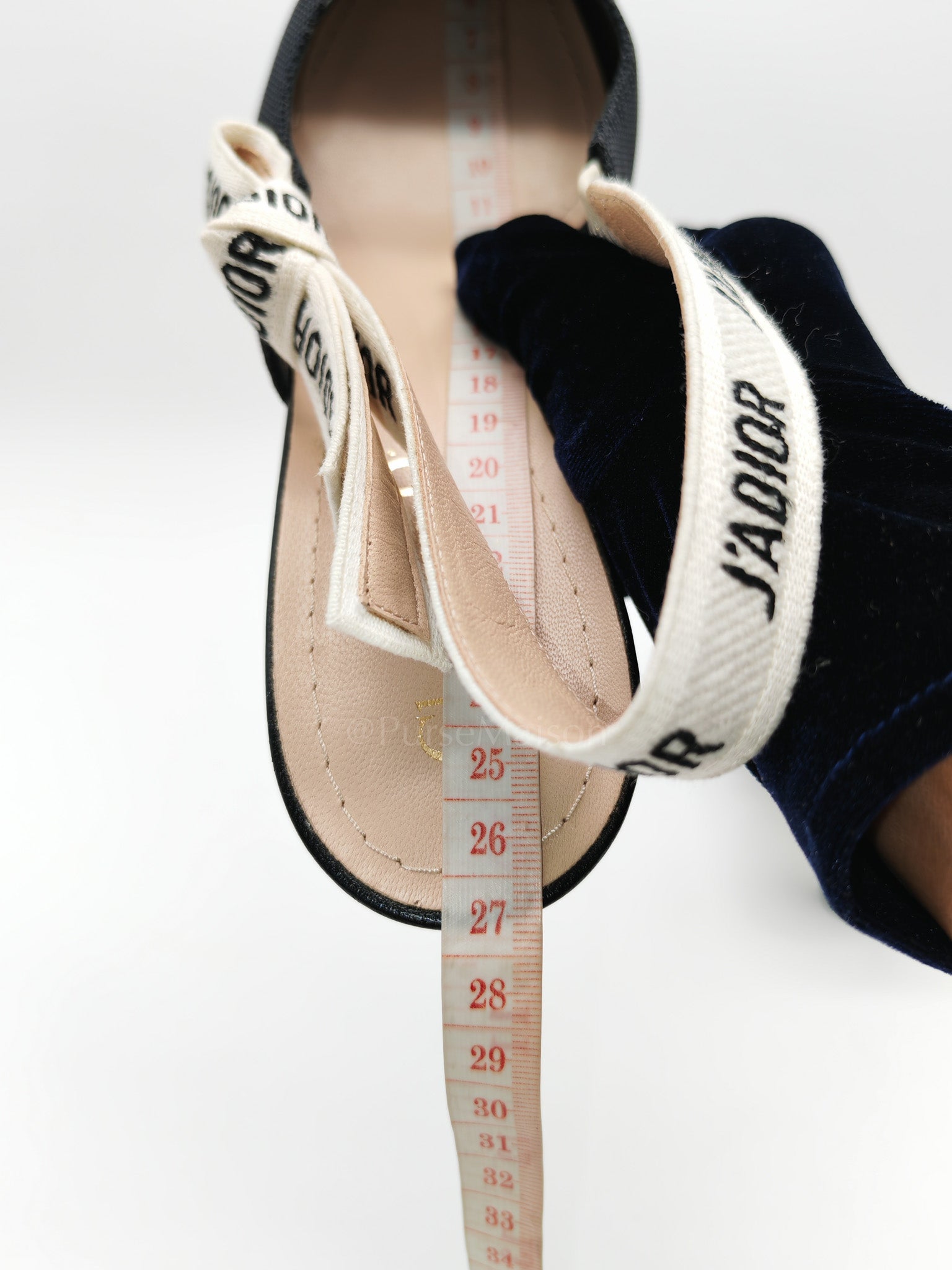 J'adior Slingback Pumps in Black Technical Fabric Size 37 EU (24cm) | Purse Maison Luxury Bags Shop