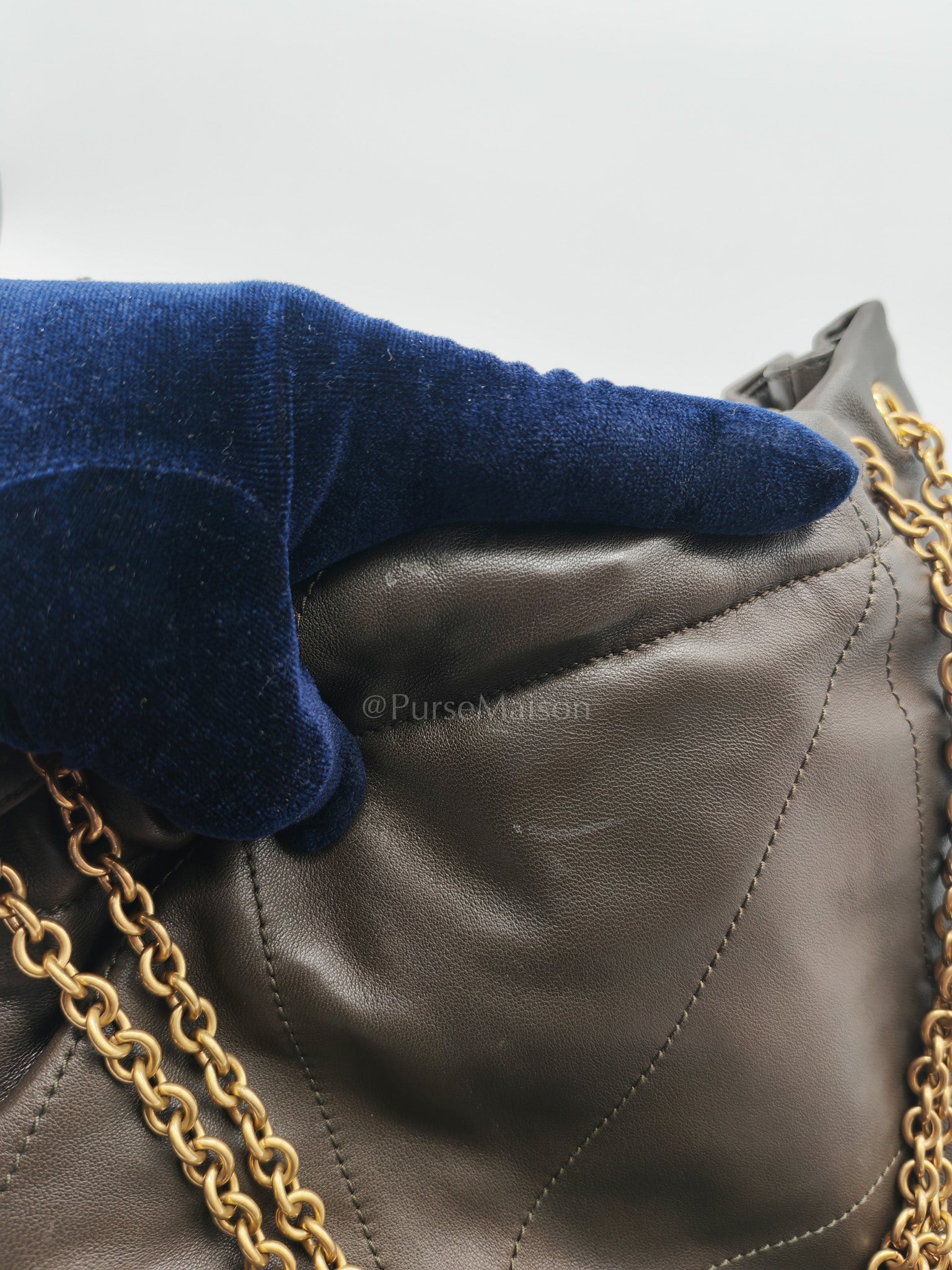 Jamie Pochon in Light Musk Lambskin Leather Gold Hardware | Purse Maison Luxury Bags Shop