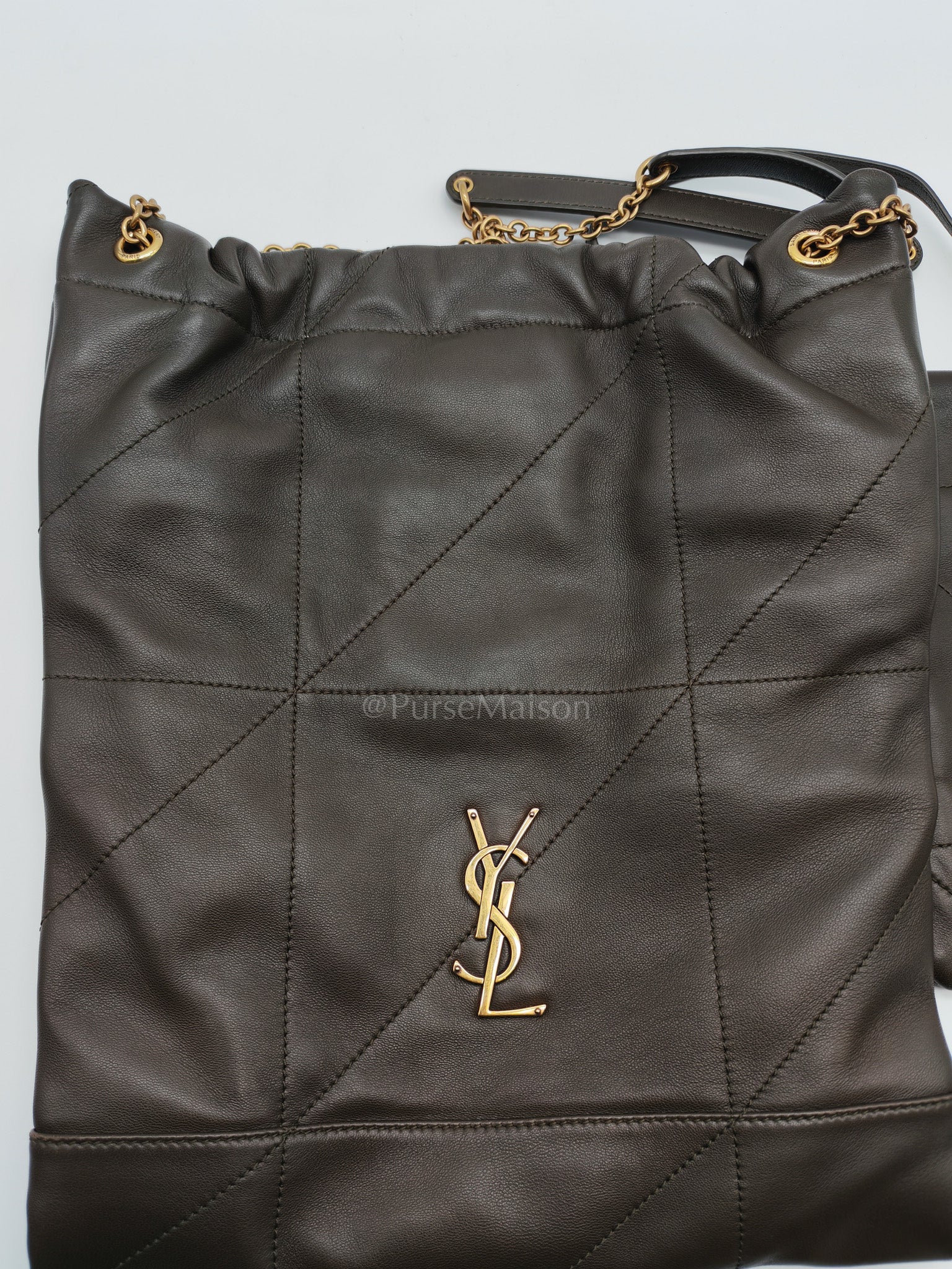 Jamie Pochon in Light Musk Lambskin Leather Gold Hardware | Purse Maison Luxury Bags Shop