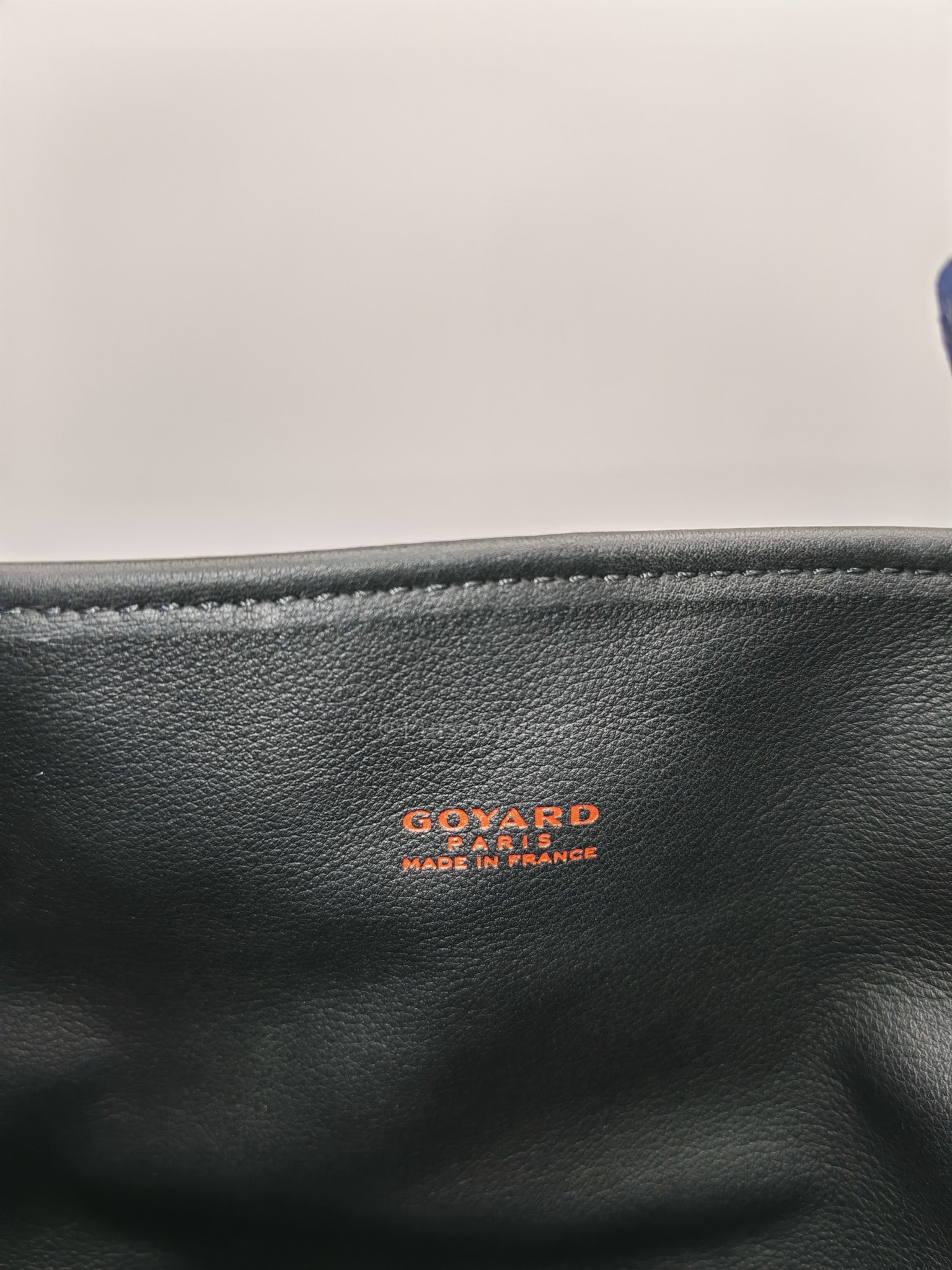 Mini Anjou in Black Goyardine Canvas with Croc Magnetic Clip