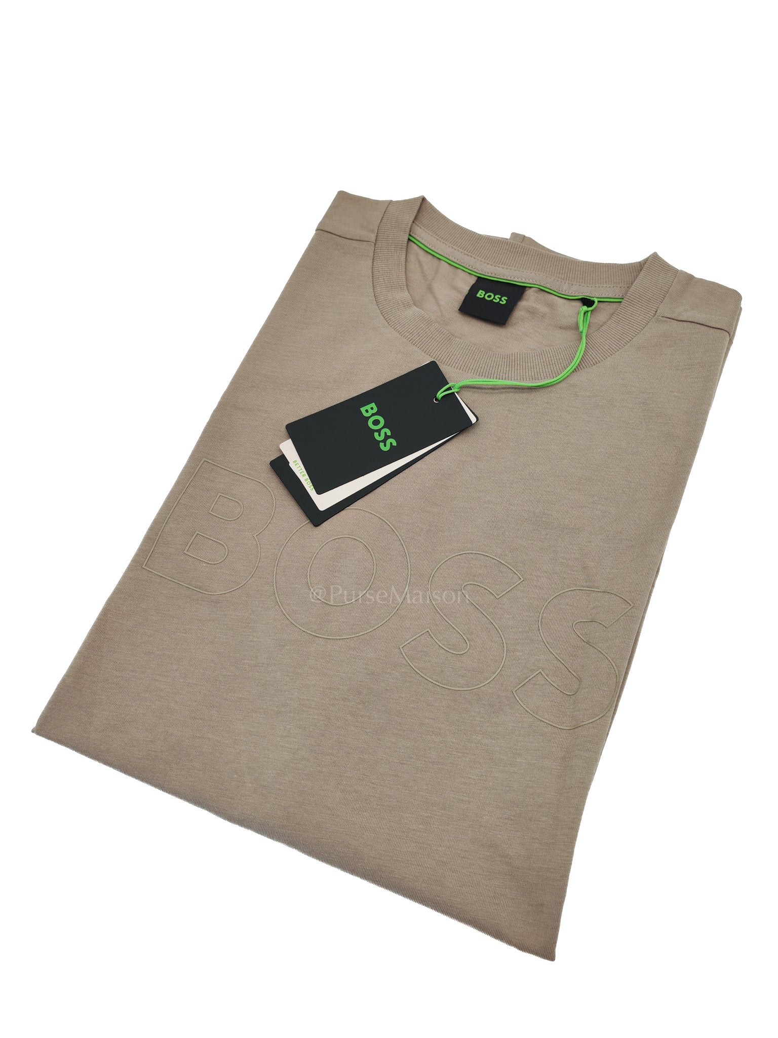 Jersey Cotton T-Shirt in Taupe for Men Size L | Purse Maison Luxury Bags Shop
