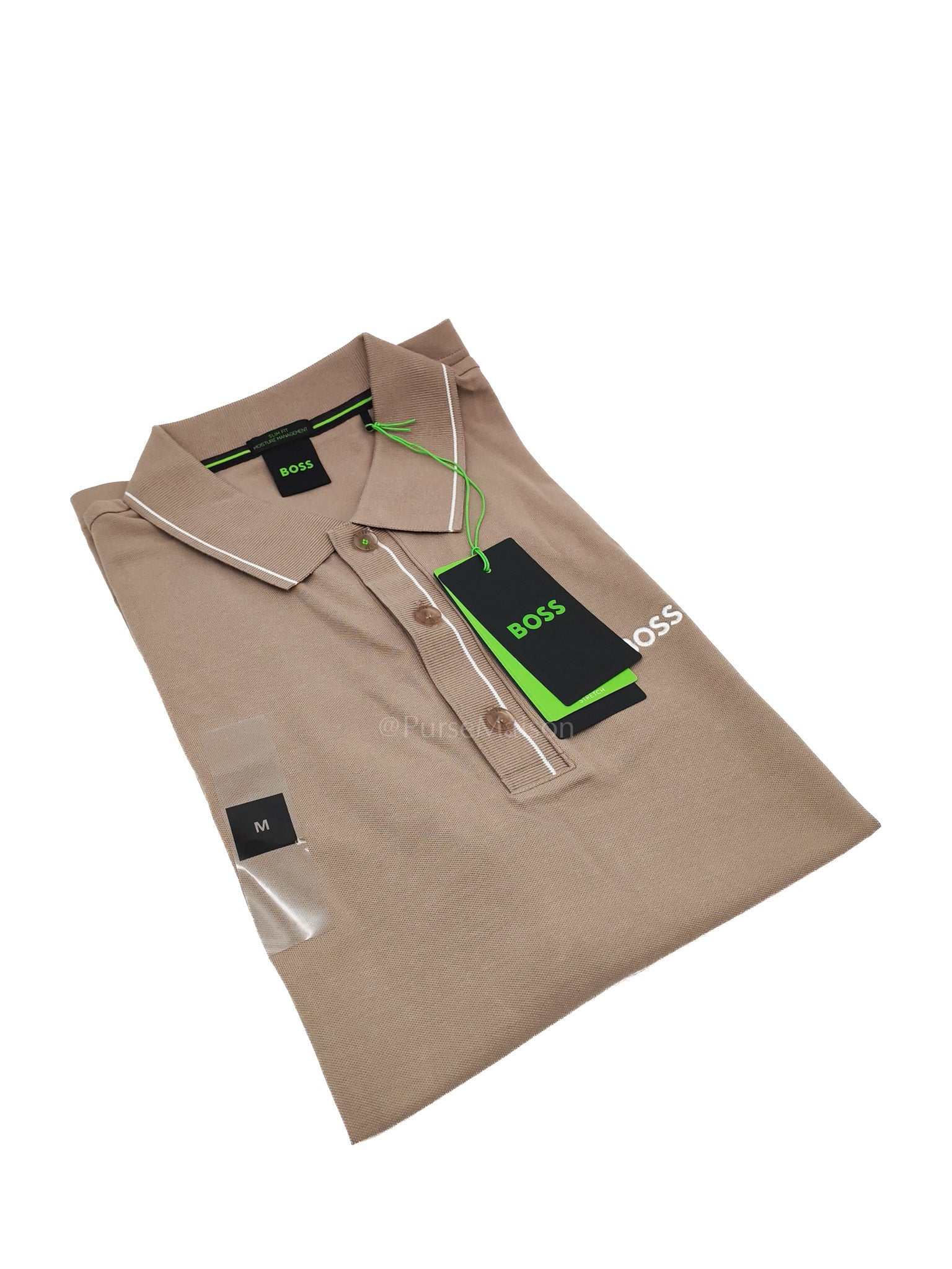 Jersey Polo Shirt in Khaki for Men Size M | Purse Maison Luxury Bags Shop