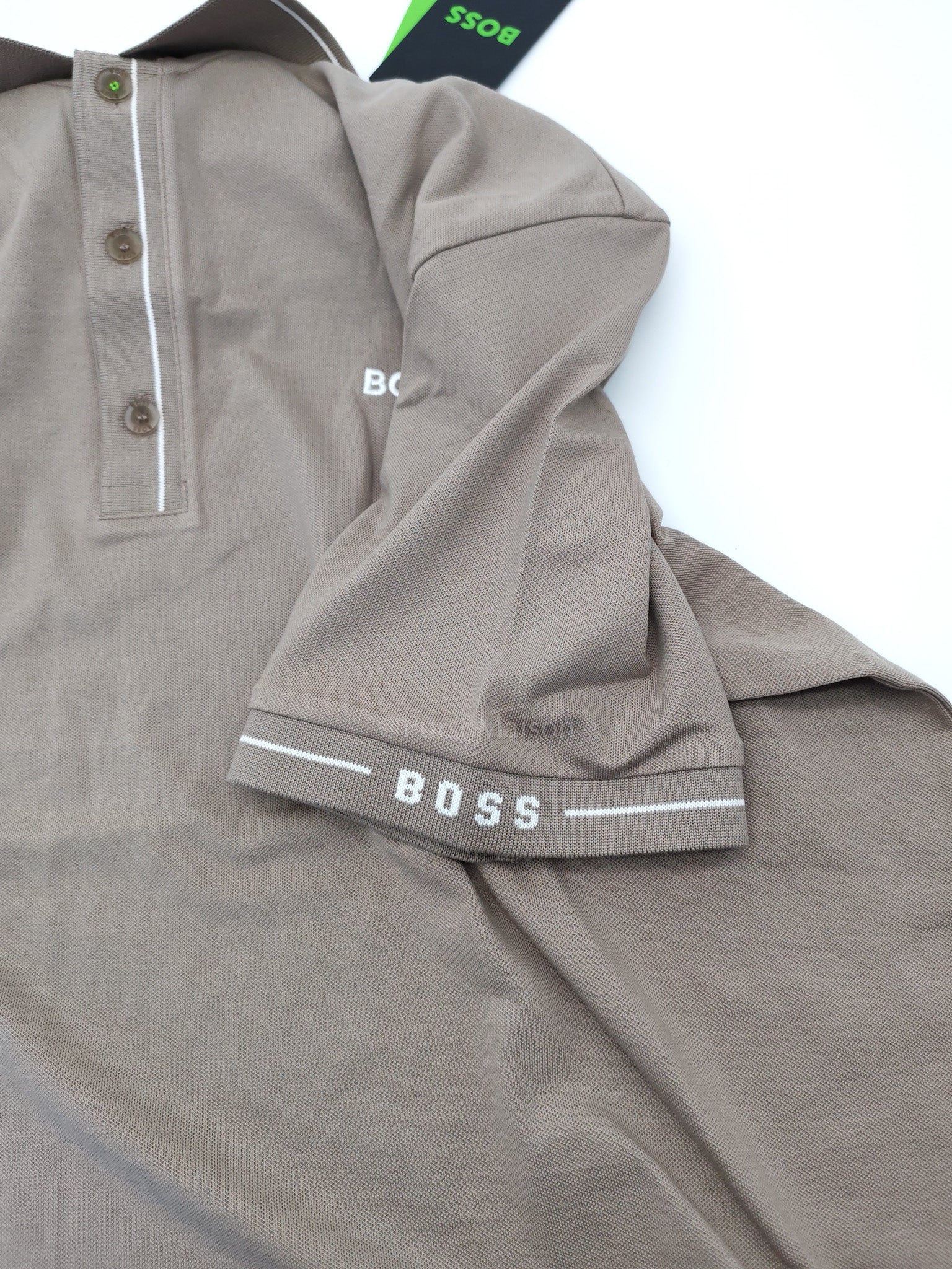 Jersey Polo Shirt in Taupe for Men Size XL | Purse Maison Luxury Bags Shop