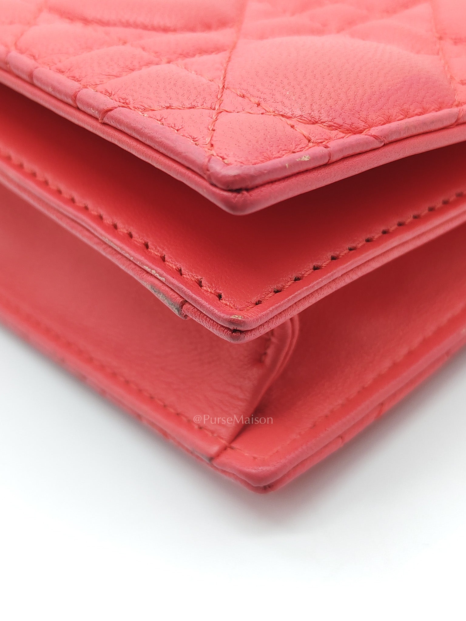 Lady Dior Clutch in Pink Cannage Lambskin Leather Silver Hardware