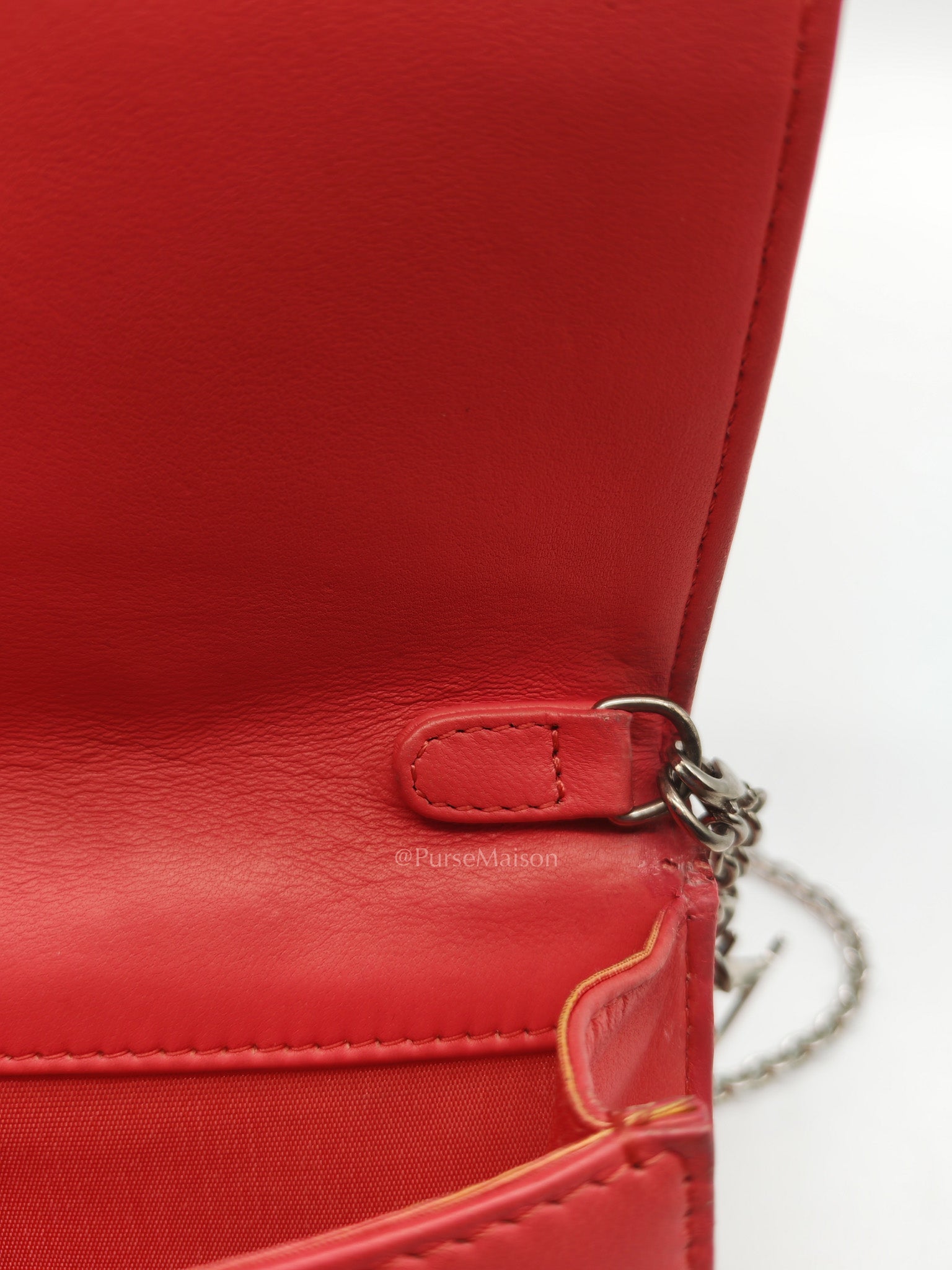 Lady Dior Clutch in Pink Cannage Lambskin Leather Silver Hardware