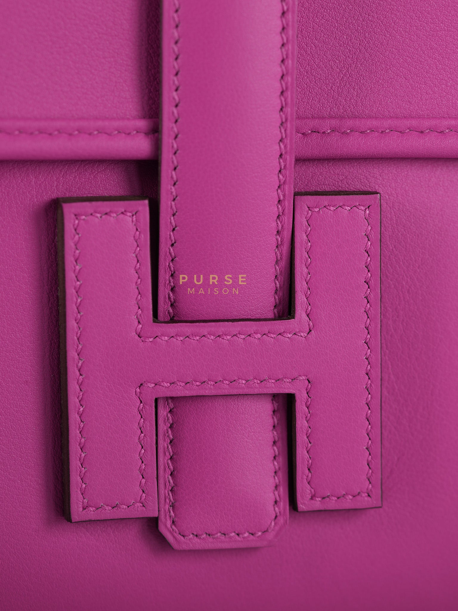 Jige Elan 29 Clutch in Magnolia Swift Leather Stamp C(2018) | Purse Maison Luxury Bags Shop