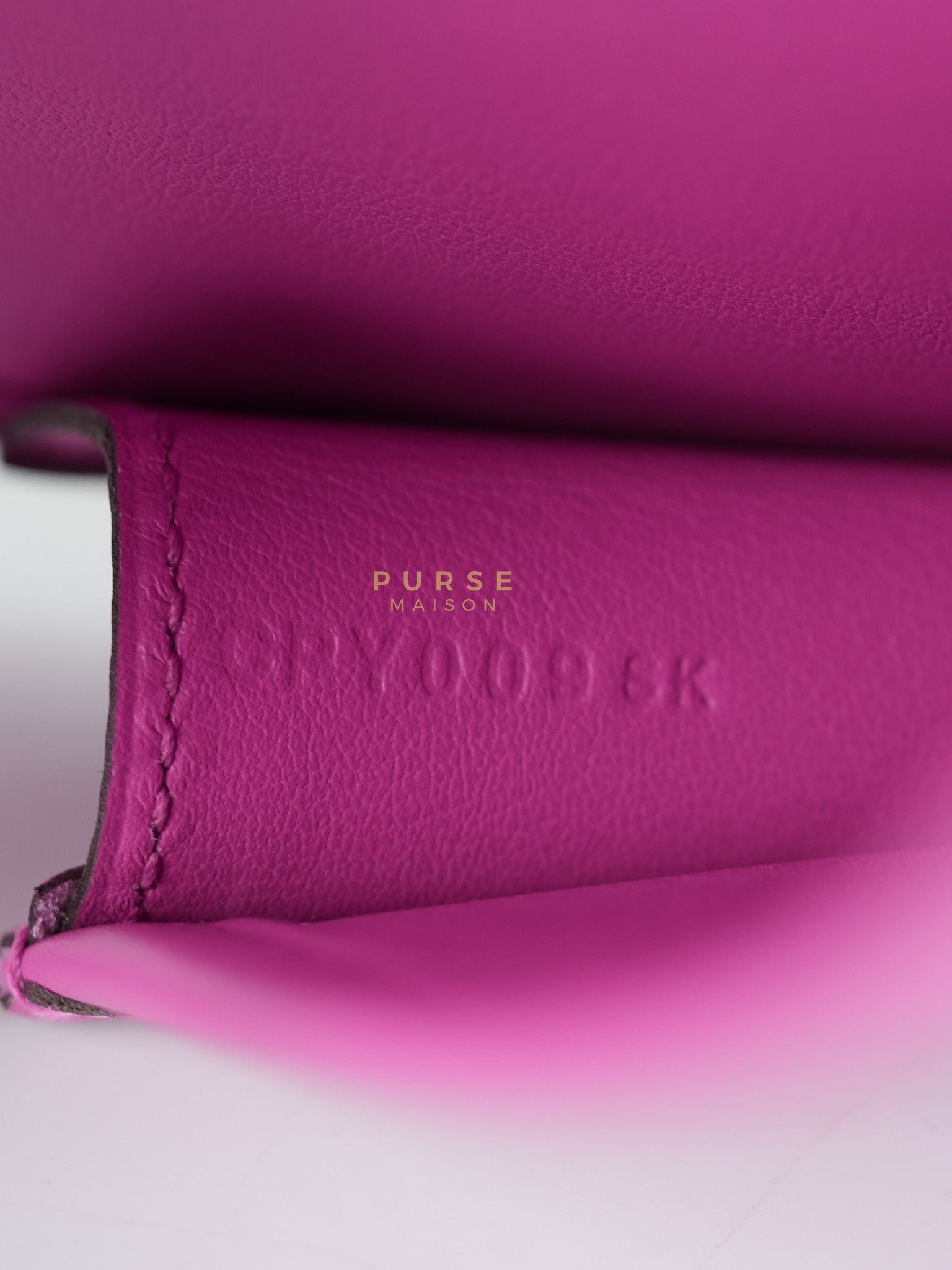 Jige Elan 29 Clutch in Magnolia Swift Leather Stamp C(2018) | Purse Maison Luxury Bags Shop