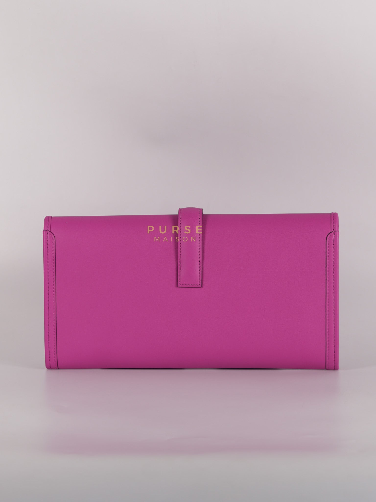 Jige Elan 29 Clutch in Magnolia Swift Leather Stamp C(2018) | Purse Maison Luxury Bags Shop