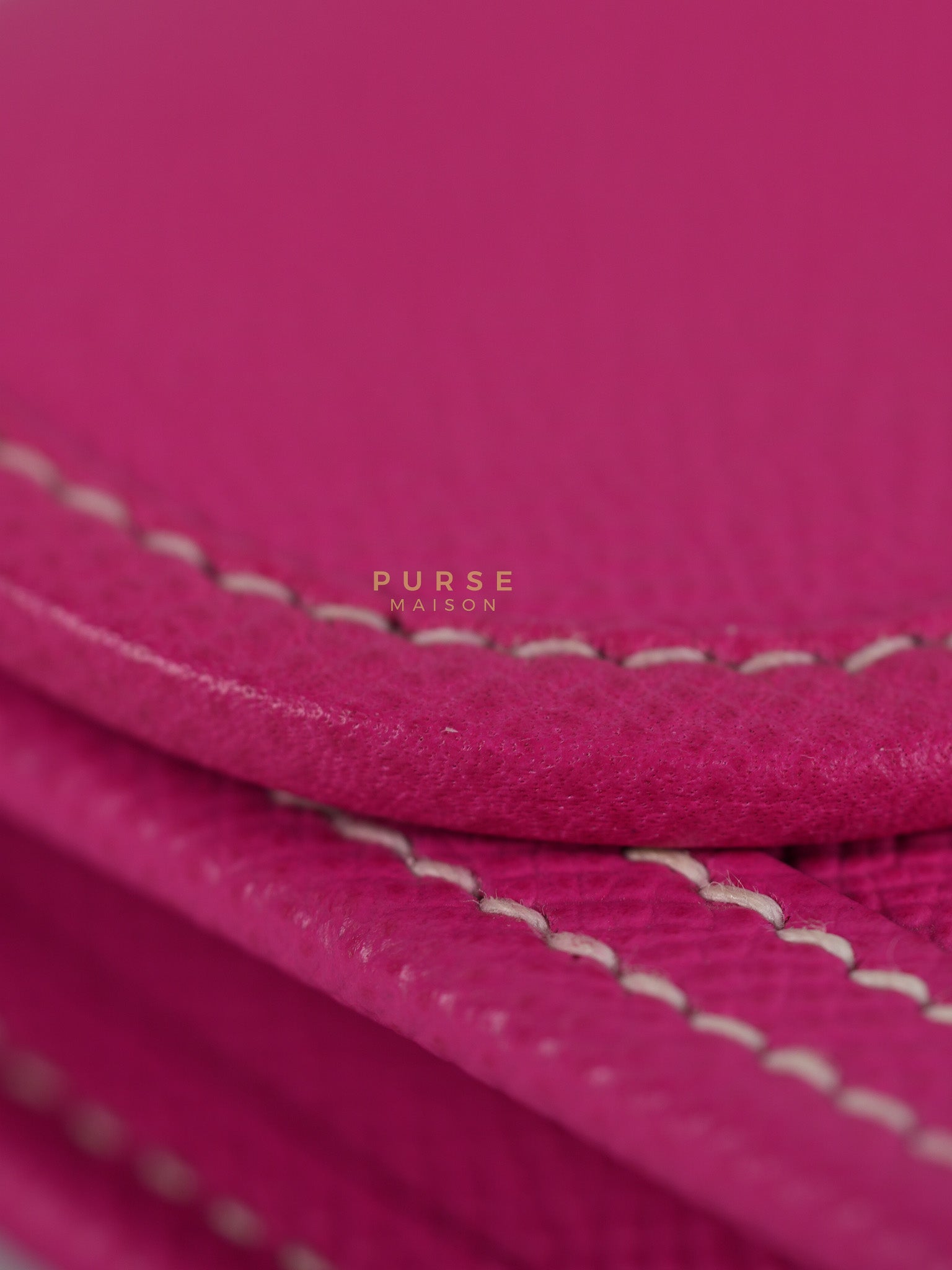 Jige Elan 29 in Rose Tyrien Epsom Leather Stamp Square Q(2013) | Purse Maison Luxury Bags Shop