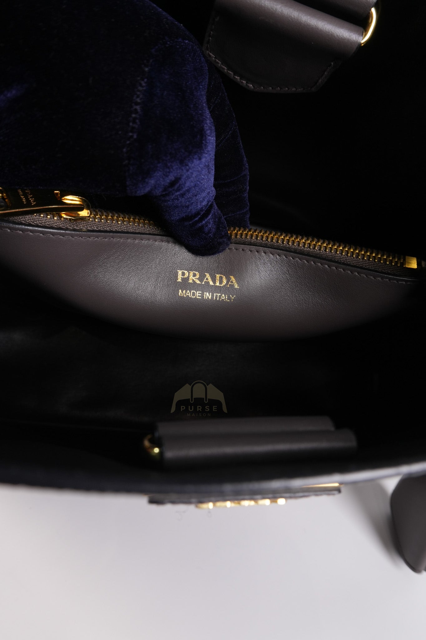 Matinee in Gray Saffiano Shoulder Bag