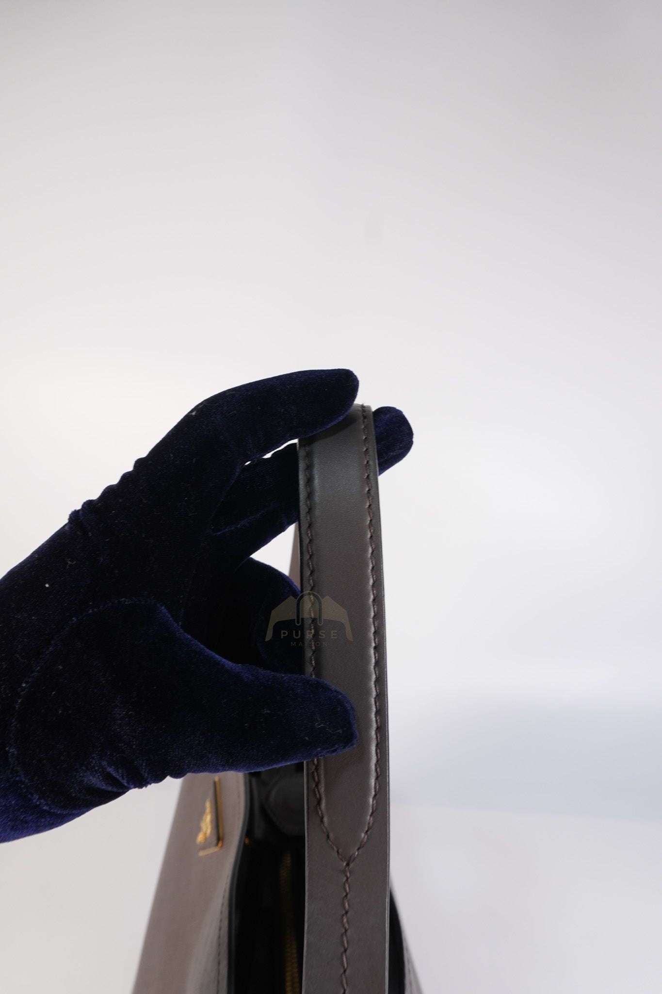 Matinee in Gray Saffiano Shoulder Bag