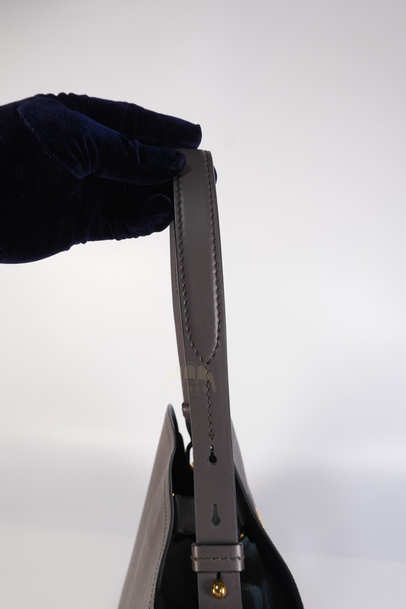 Matinee in Gray Saffiano Shoulder Bag