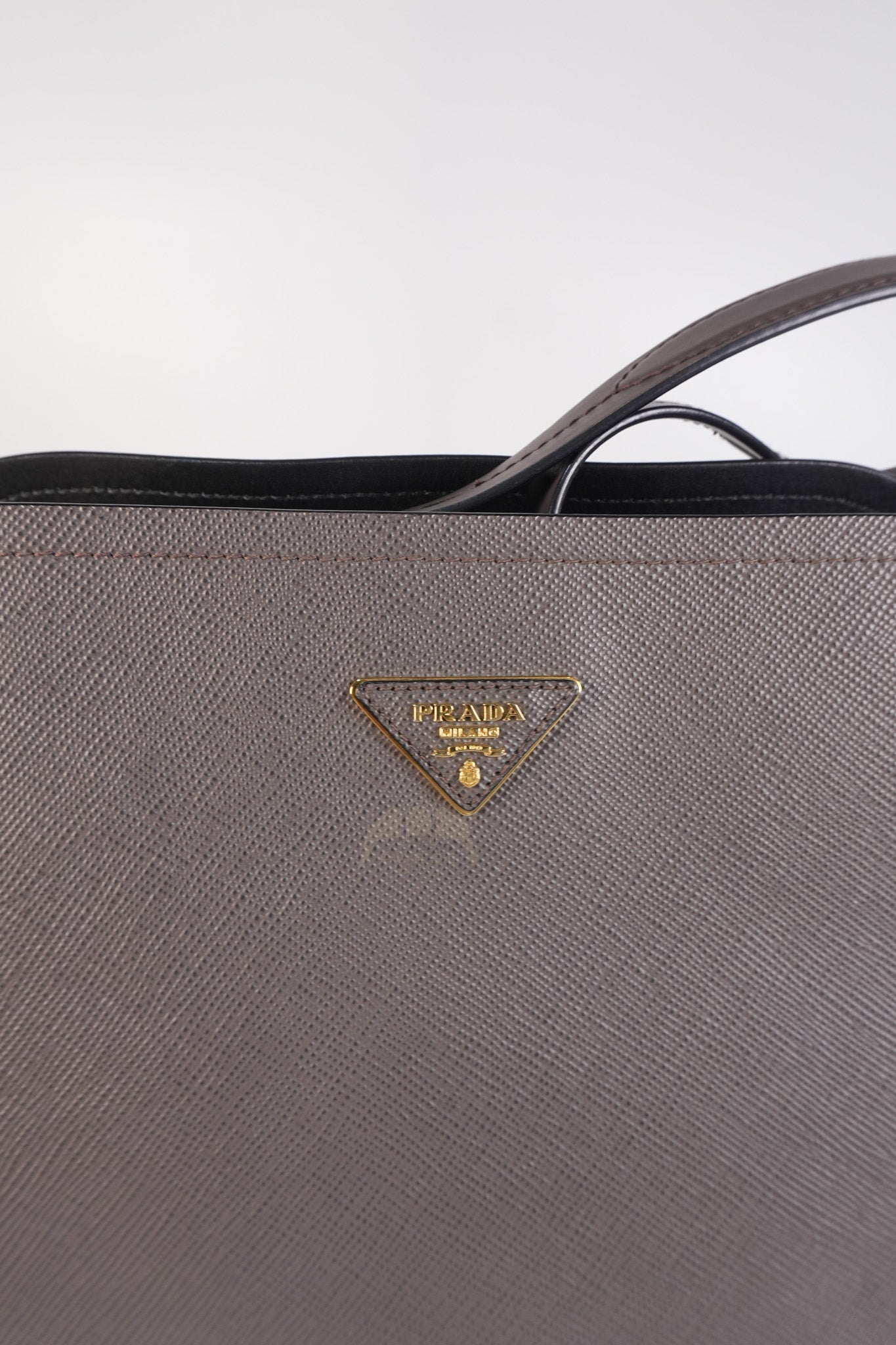 Matinee in Gray Saffiano Shoulder Bag