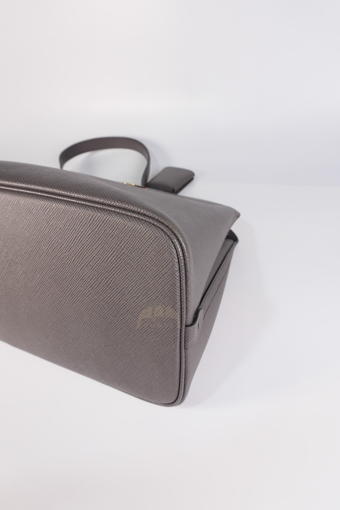 Matinee in Gray Saffiano Shoulder Bag