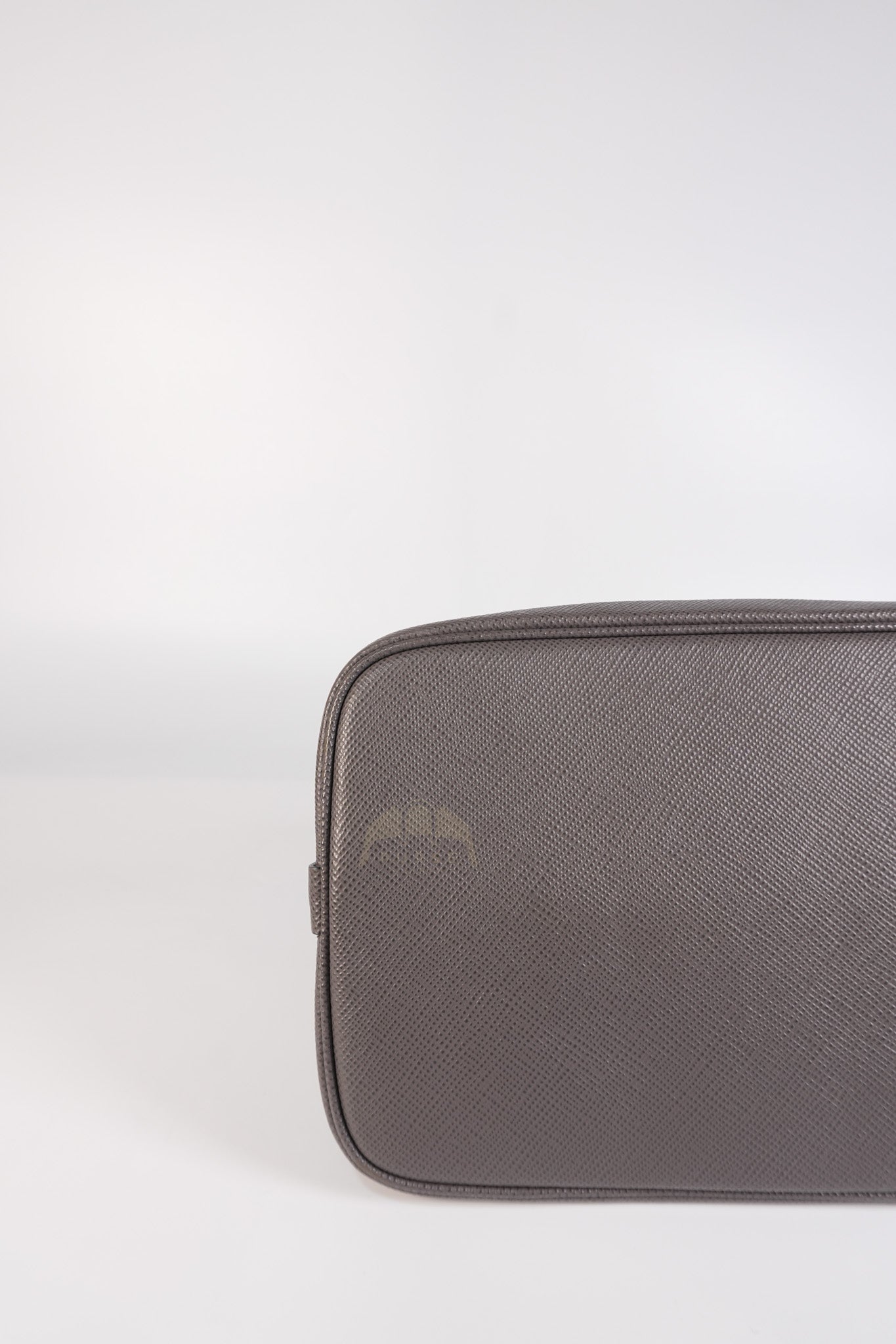 Matinee in Gray Saffiano Shoulder Bag