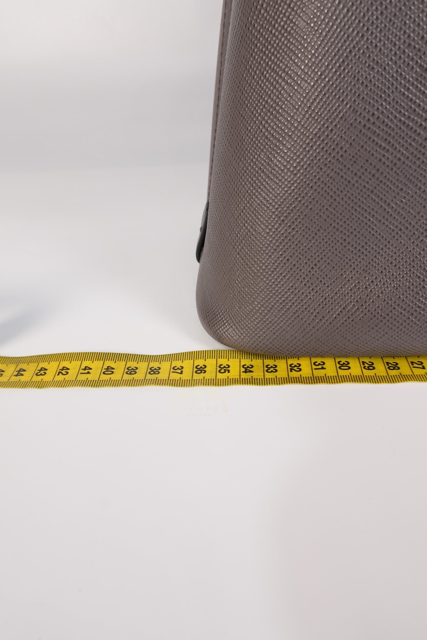 Matinee in Gray Saffiano Shoulder Bag