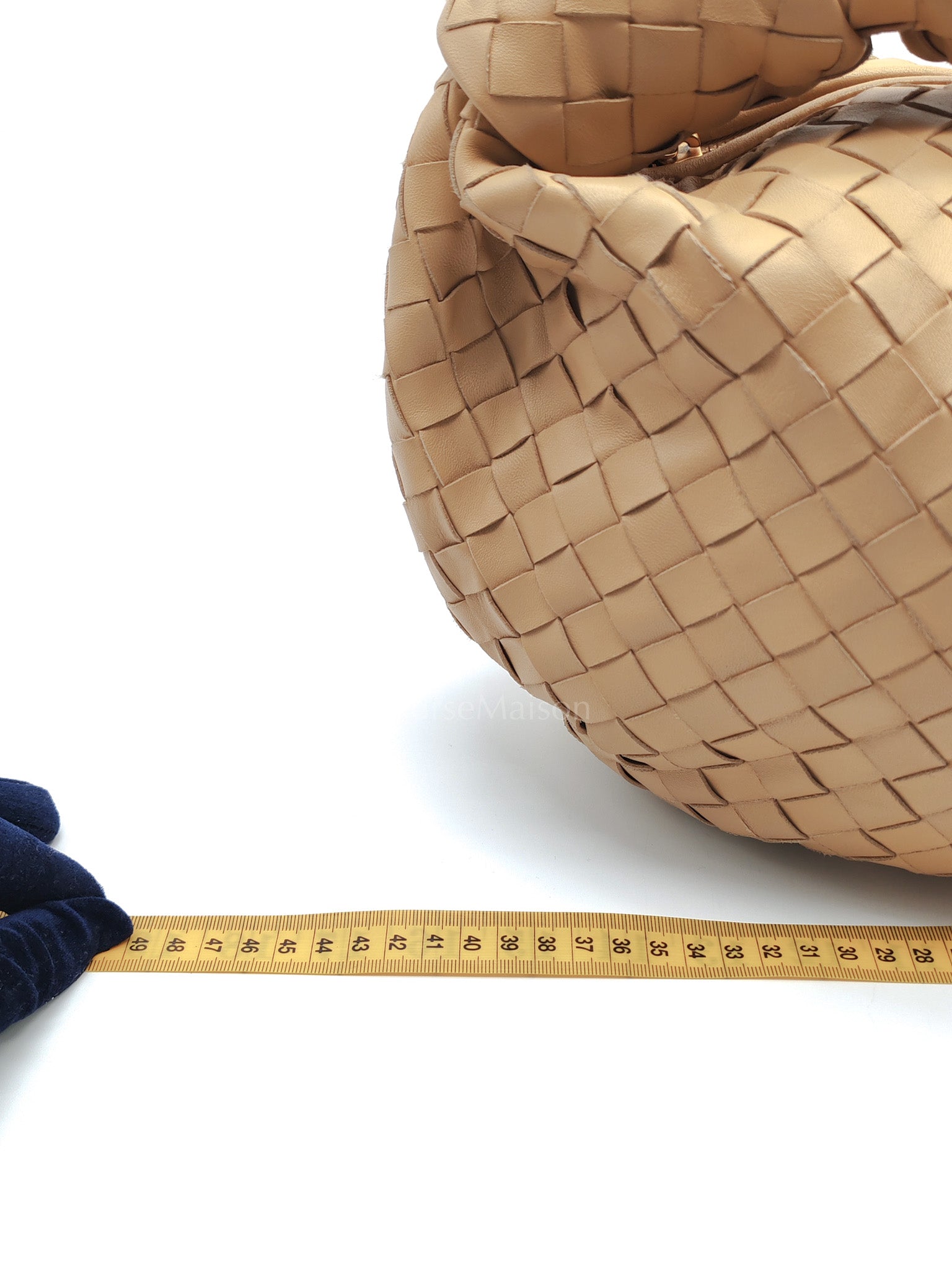 Jodie Medium in Beige Intrecciato Woven Leather Shoulder Bag | Purse Maison Luxury Bags Shop