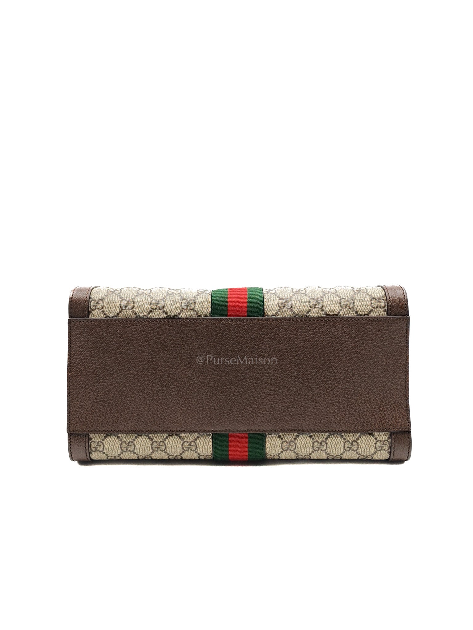 Ophidia Medium Tote Bag in GG Supreme Monogram Web Canvas & Gold Hardware