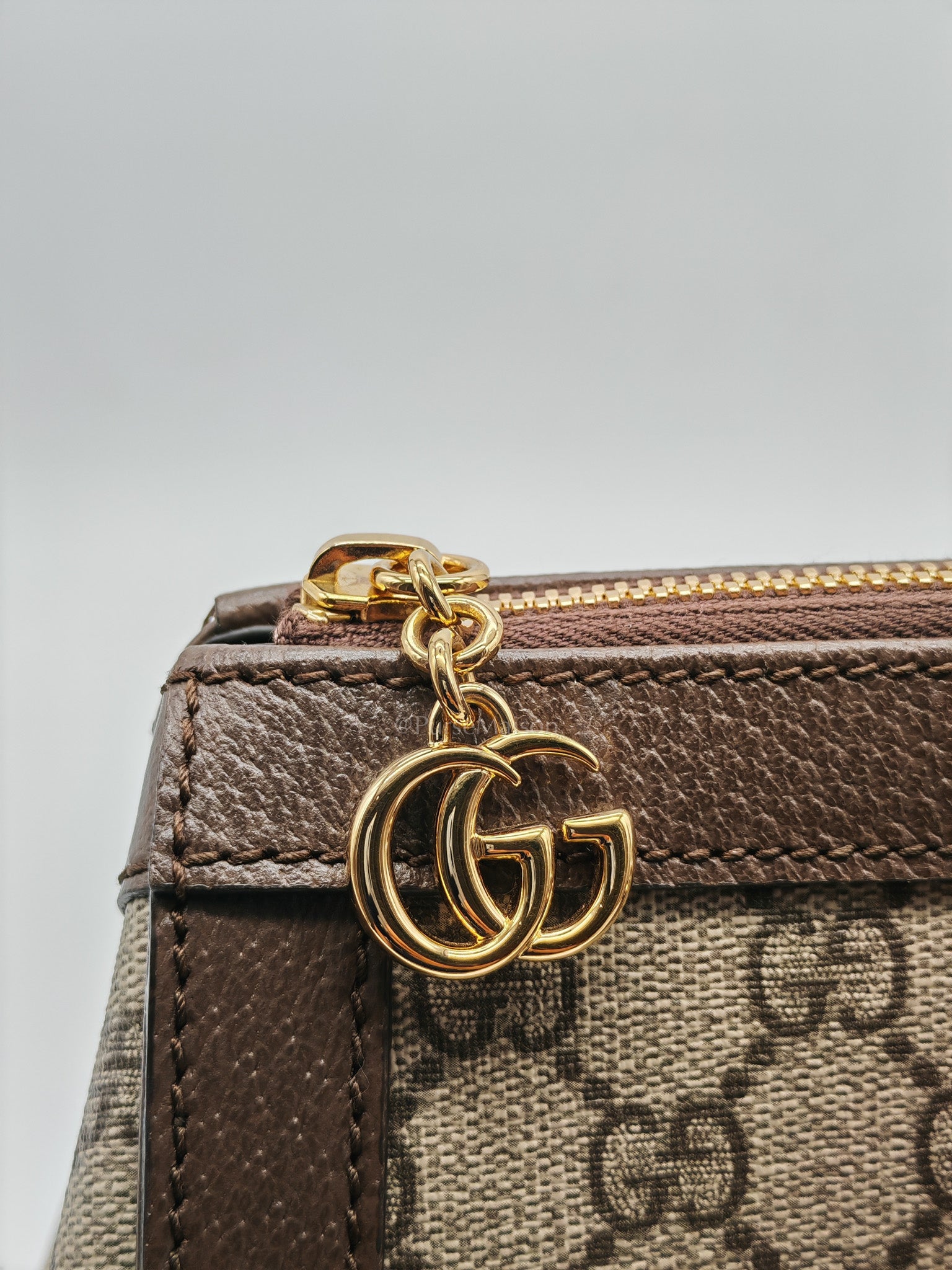 Ophidia Medium Tote Bag in GG Supreme Monogram Web Canvas & Gold Hardware