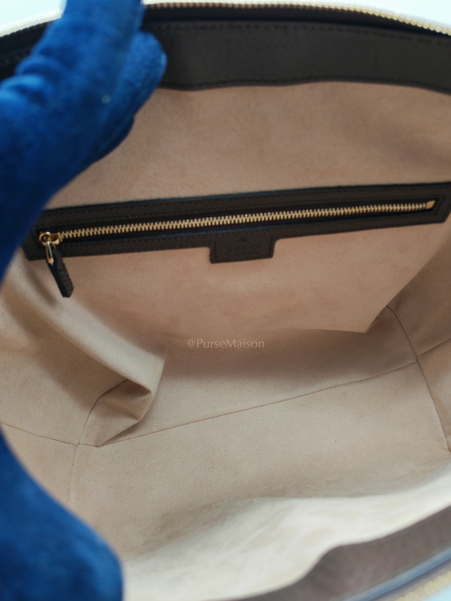 Ophidia Medium Tote Bag in GG Supreme Monogram Web Canvas & Gold Hardware