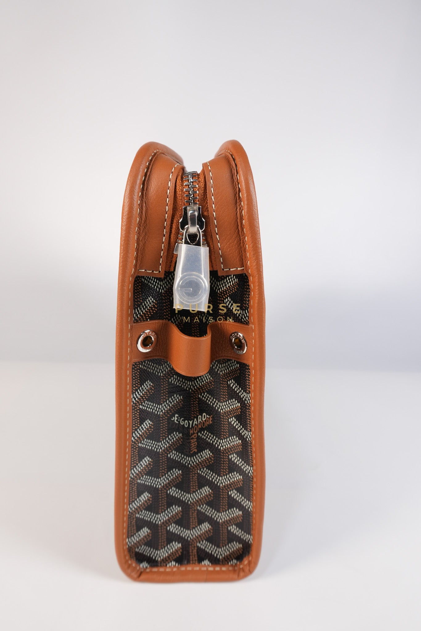 Jouvence in Tan Goyardine Canvas | Purse Maison Luxury Bags Shop