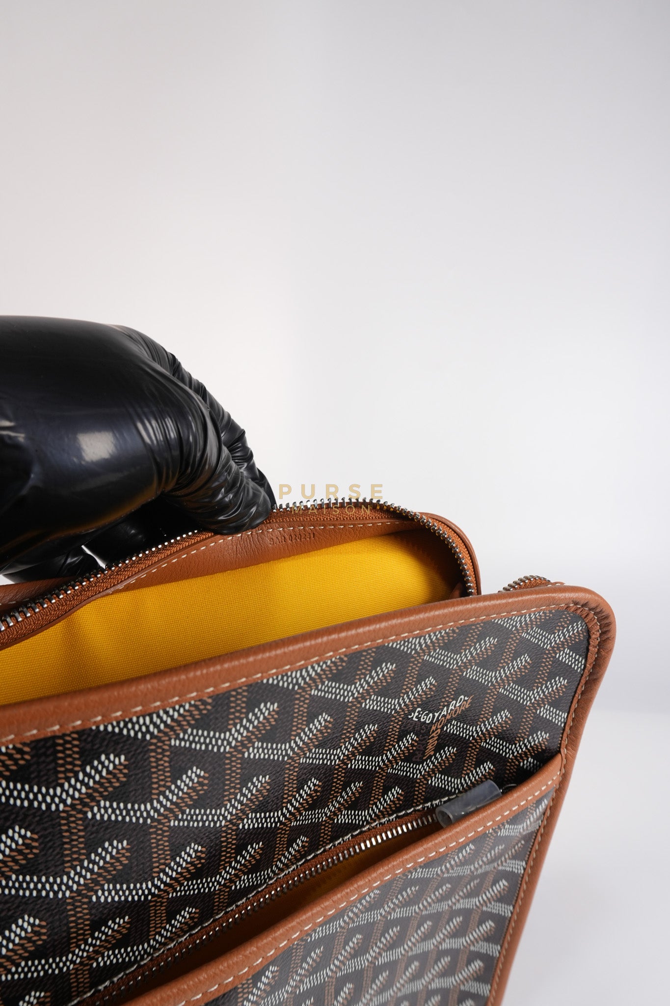 Jouvence in Tan Goyardine Canvas | Purse Maison Luxury Bags Shop