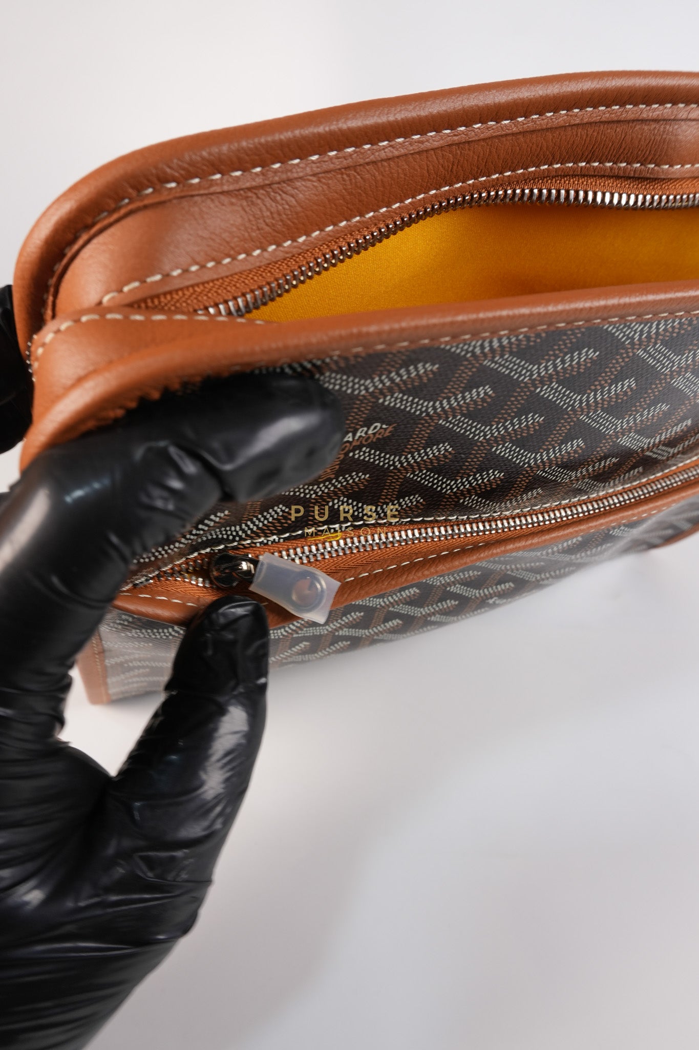 Jouvence in Tan Goyardine Canvas | Purse Maison Luxury Bags Shop