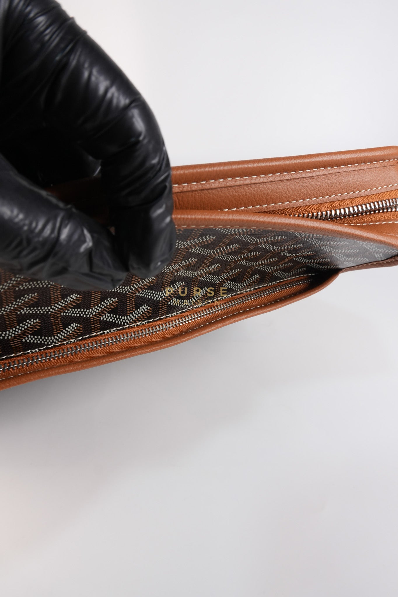 Jouvence in Tan Goyardine Canvas | Purse Maison Luxury Bags Shop