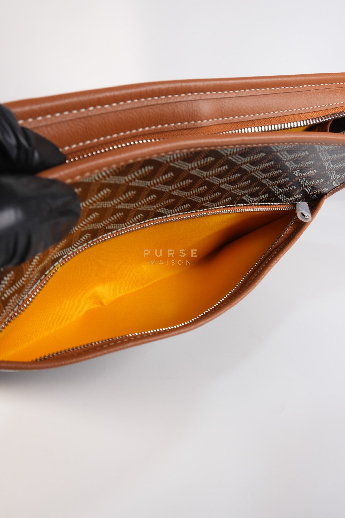 Jouvence in Tan Goyardine Canvas | Purse Maison Luxury Bags Shop