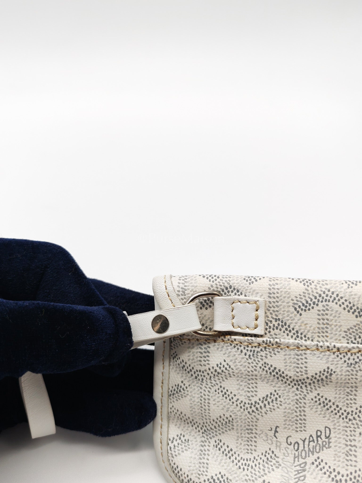 Junior Saint Louis in White Goyardine Canvas Tote Bag | Purse Maison Luxury Bags Shop