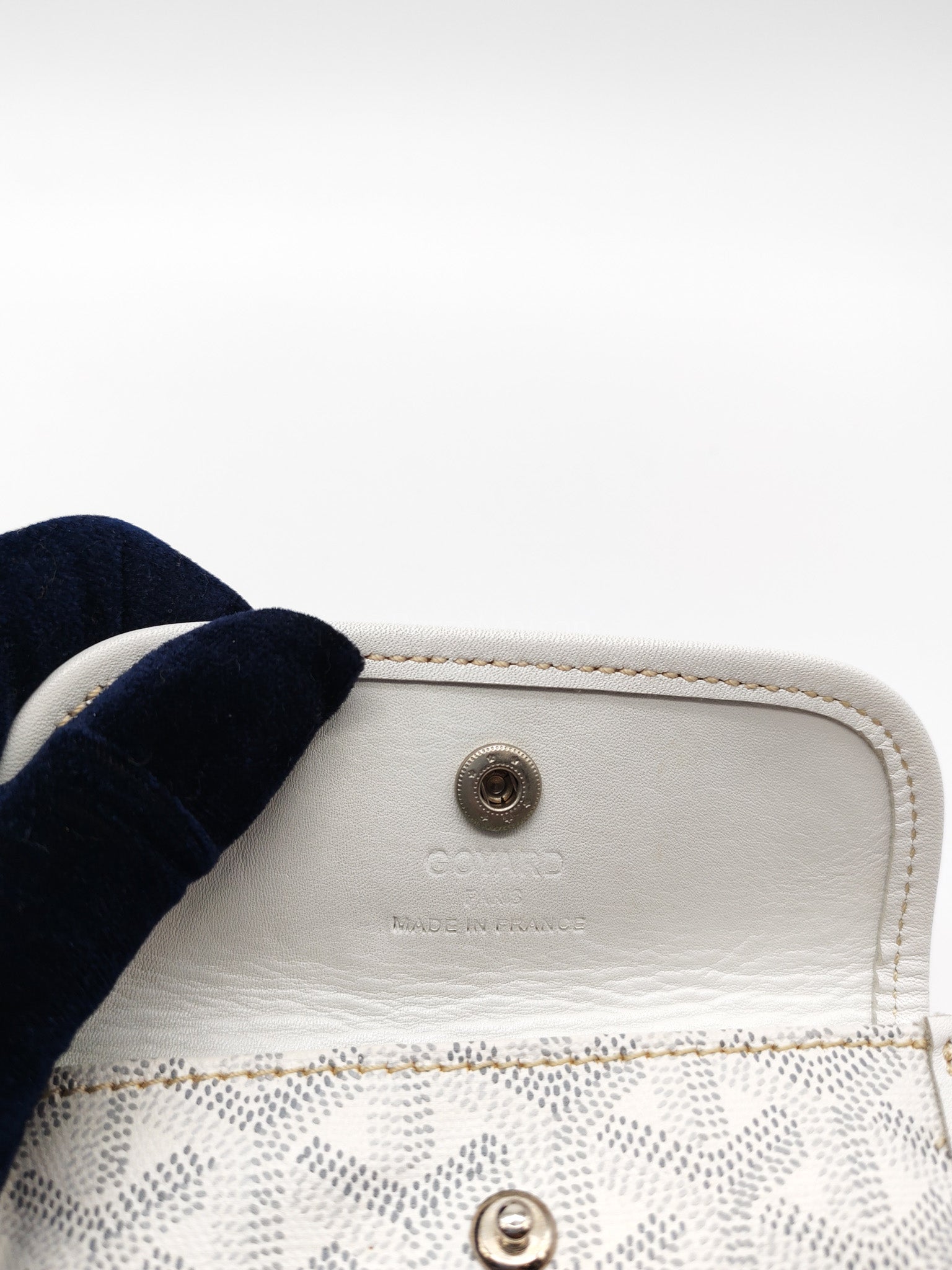 Junior Saint Louis in White Goyardine Canvas Tote Bag | Purse Maison Luxury Bags Shop