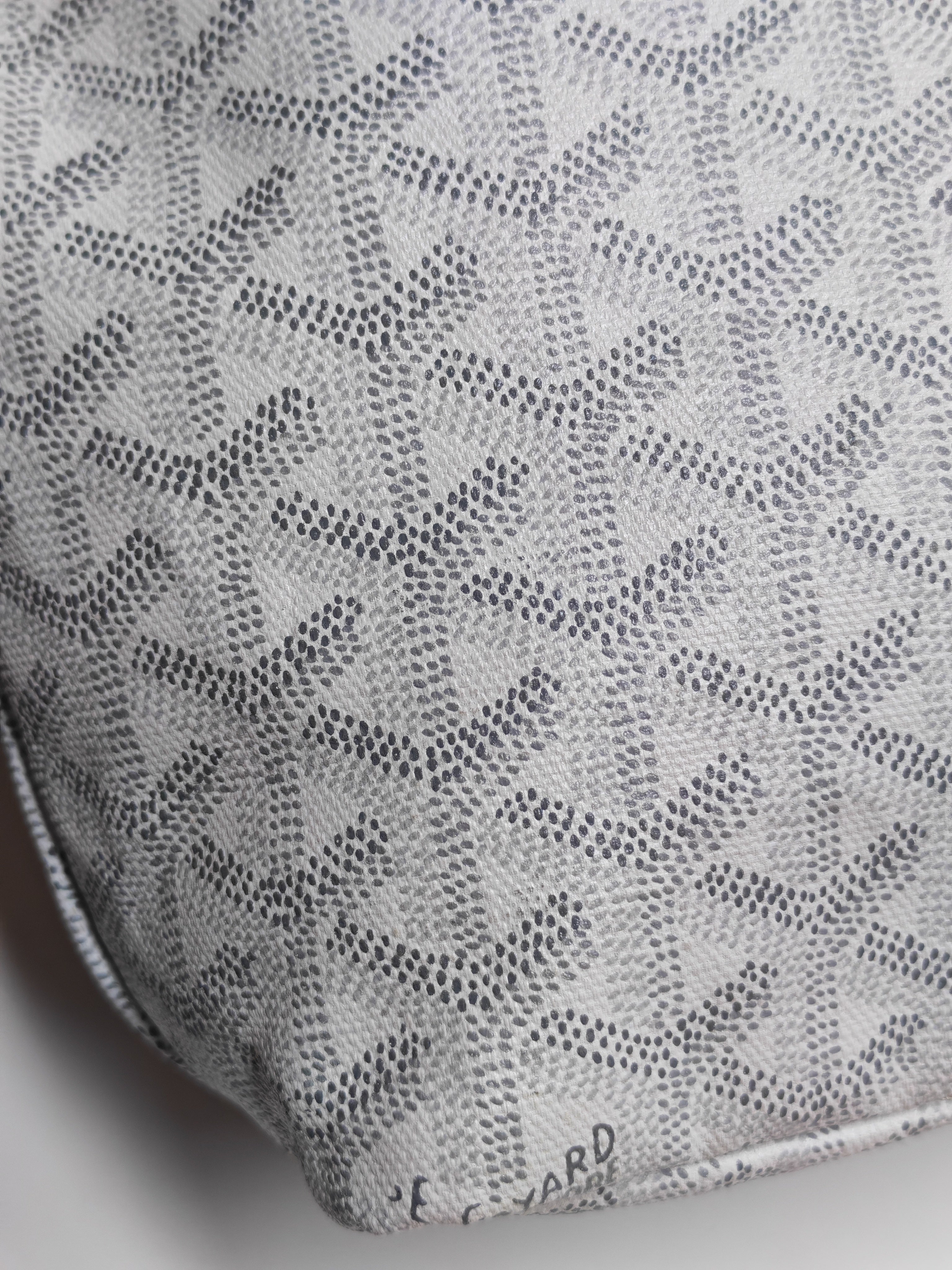 Junior Saint Louis in White Goyardine Canvas Tote Bag | Purse Maison Luxury Bags Shop