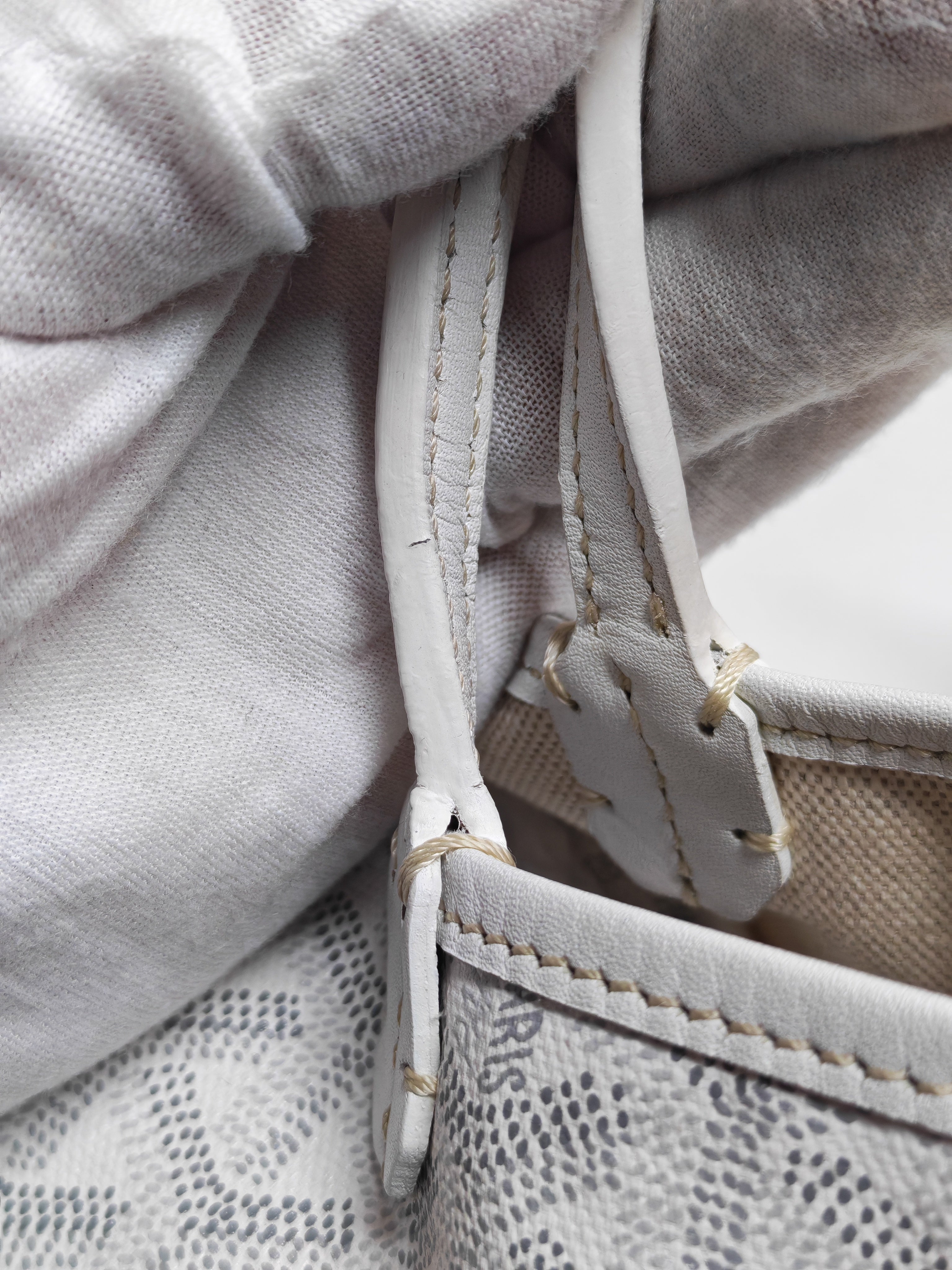 Junior Saint Louis in White Goyardine Canvas Tote Bag | Purse Maison Luxury Bags Shop