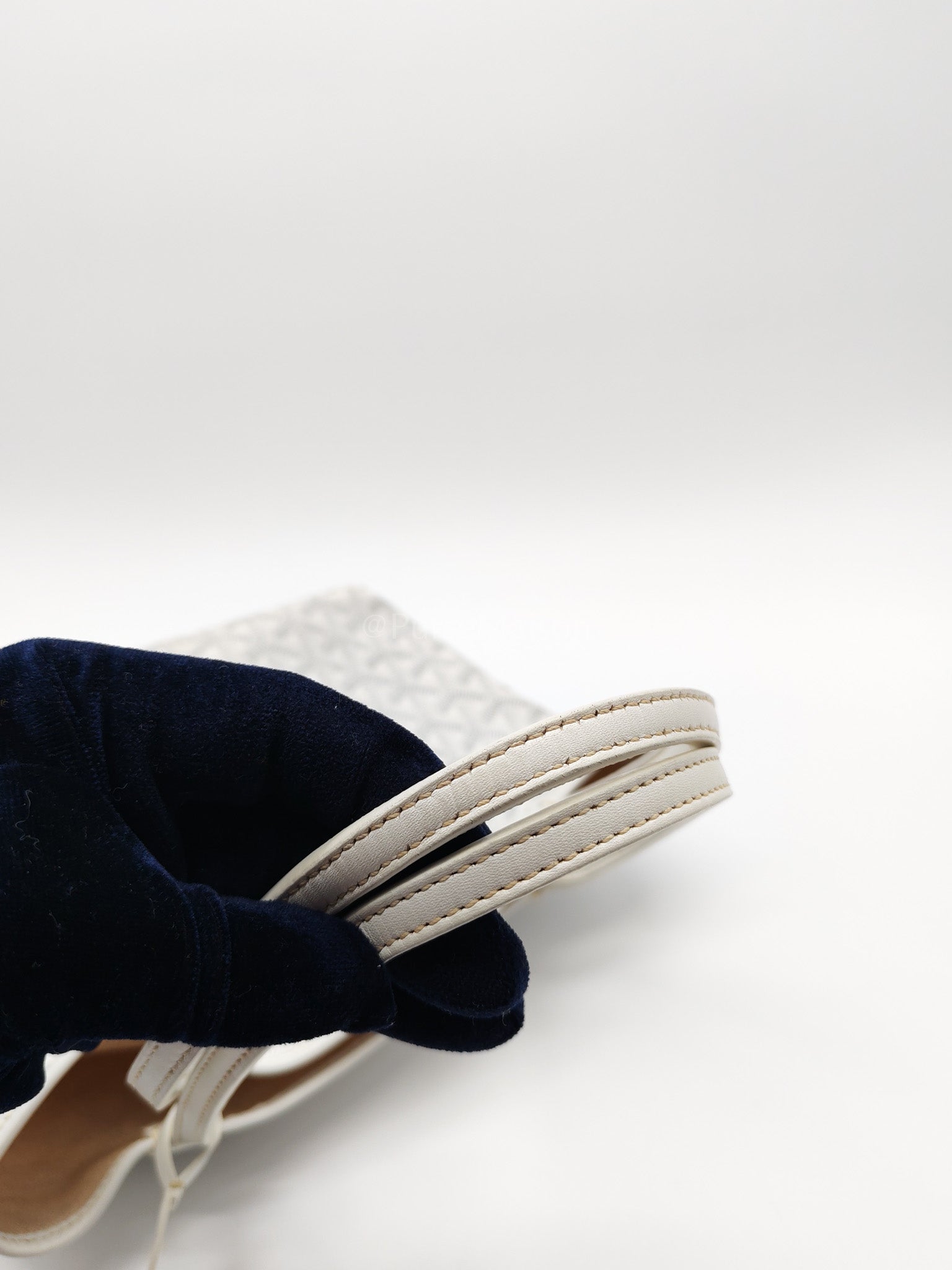 Junior Saint Louis in White Goyardine Canvas Tote Bag | Purse Maison Luxury Bags Shop