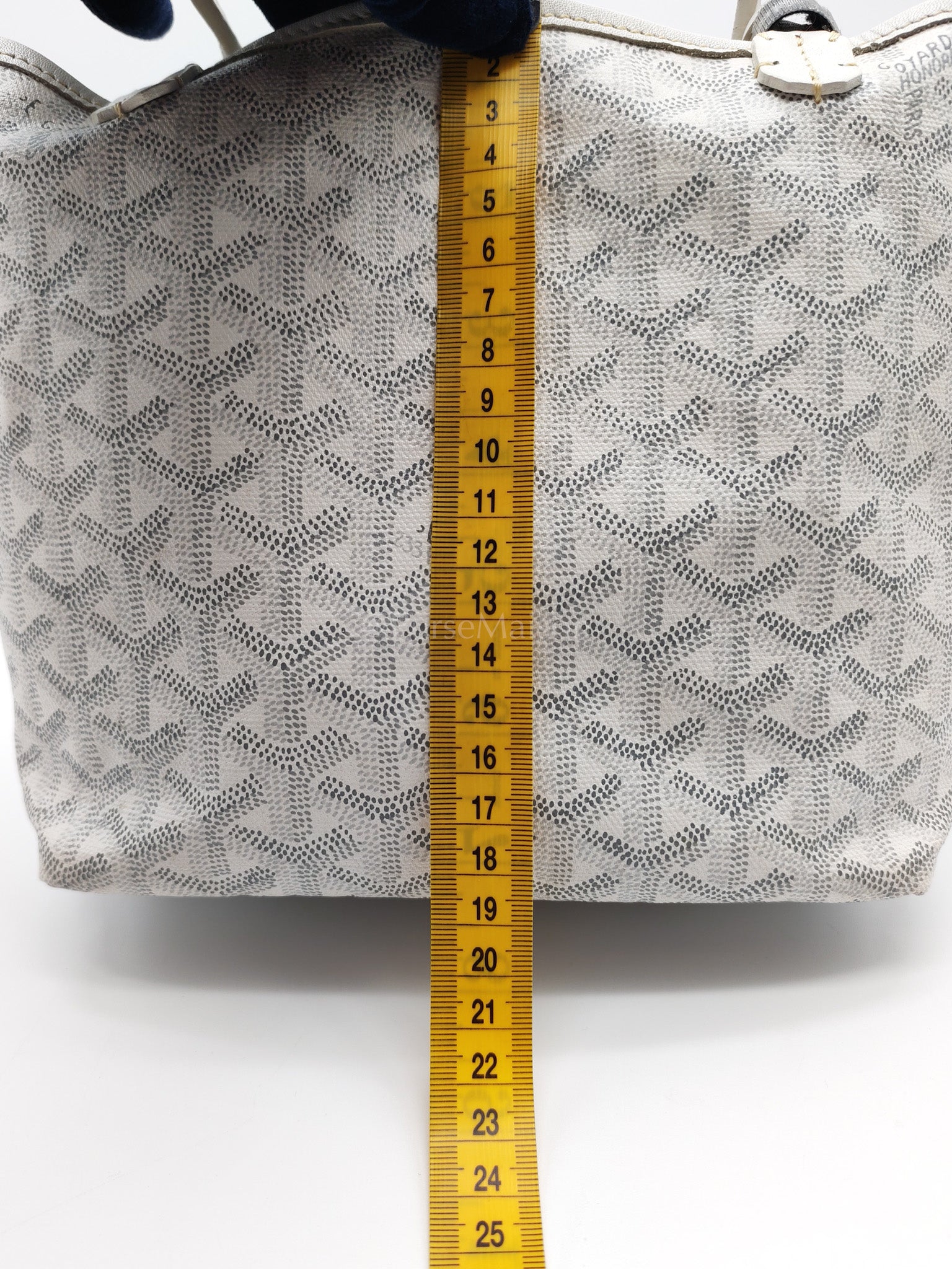 Junior Saint Louis in White Goyardine Canvas Tote Bag | Purse Maison Luxury Bags Shop