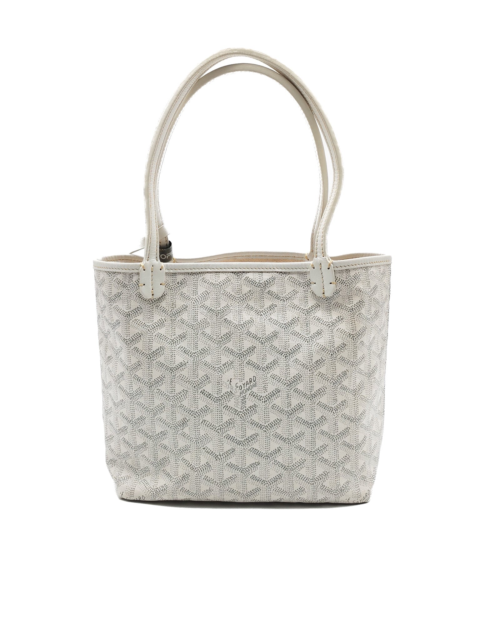 Junior Saint Louis in White Goyardine Canvas Tote Bag | Purse Maison Luxury Bags Shop